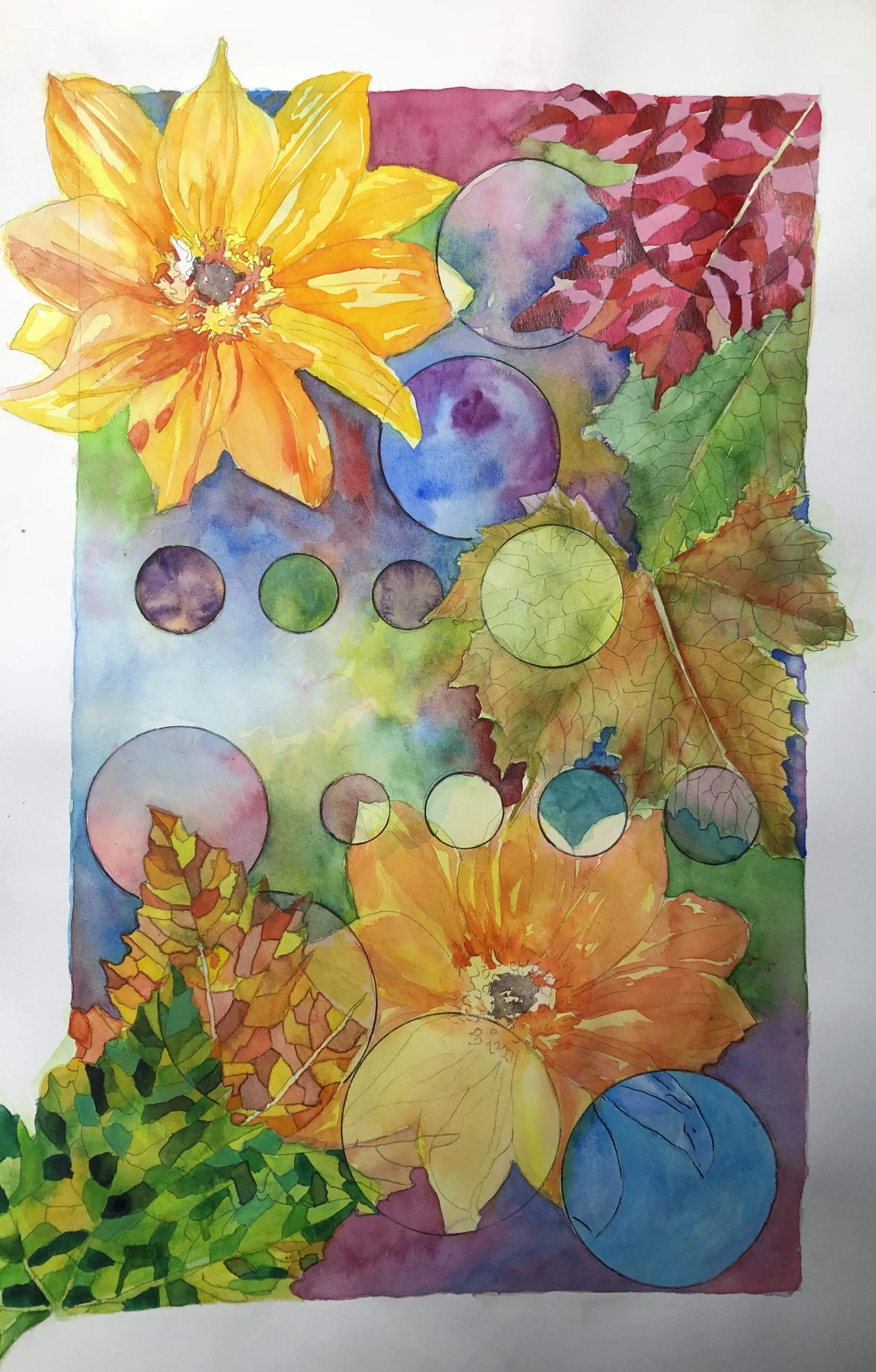 Dusky Floral Abstract