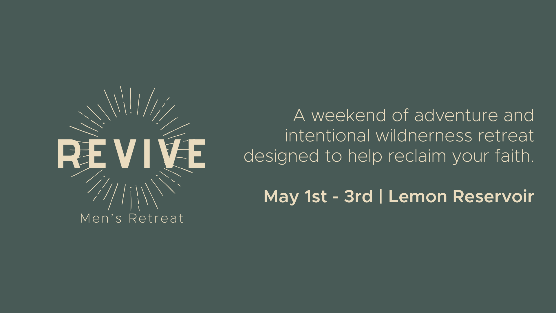 Men's Retreat 2026: Revive