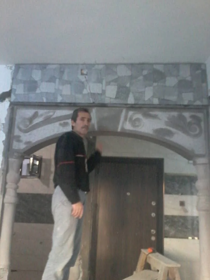 Hasan designed and installed this archway