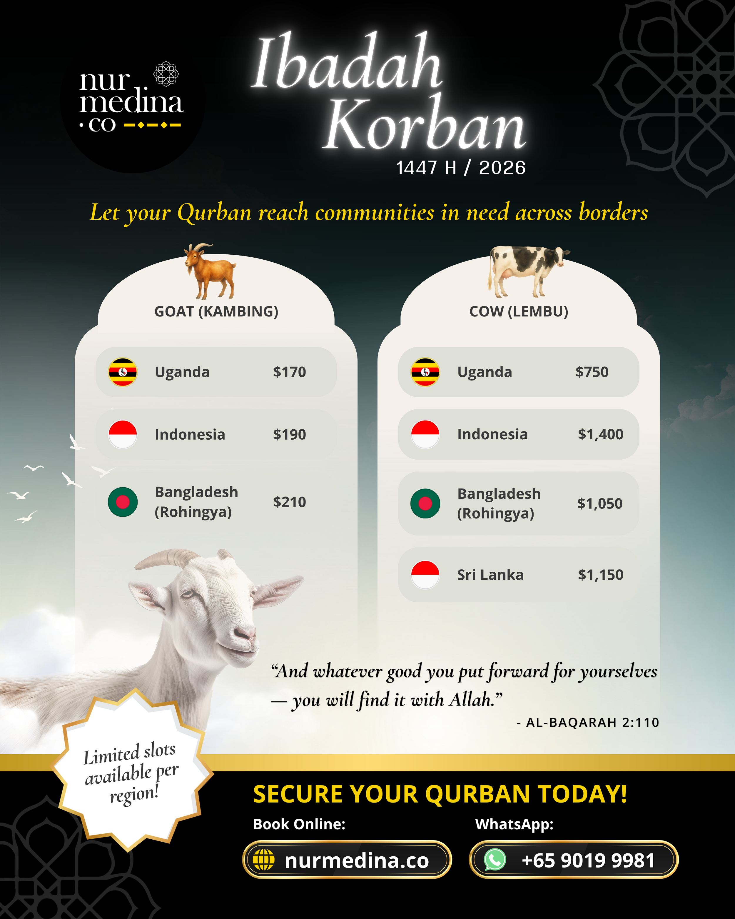 Ibadah Korban Poster Design for nurmedina.co | Orbitheart Studios