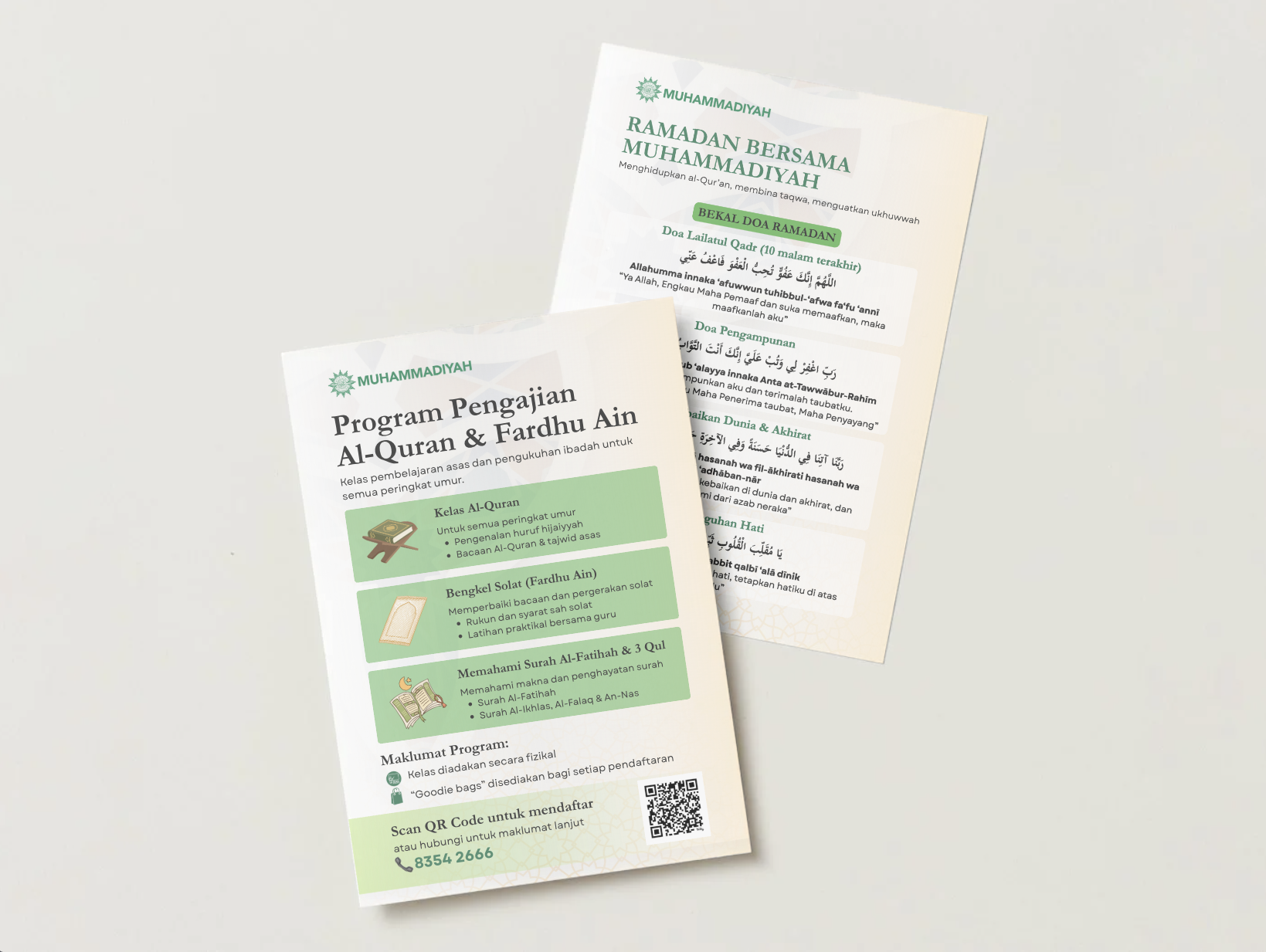 Muhammadiyah Singapore — Ramadan Flyers (Community Distribution)