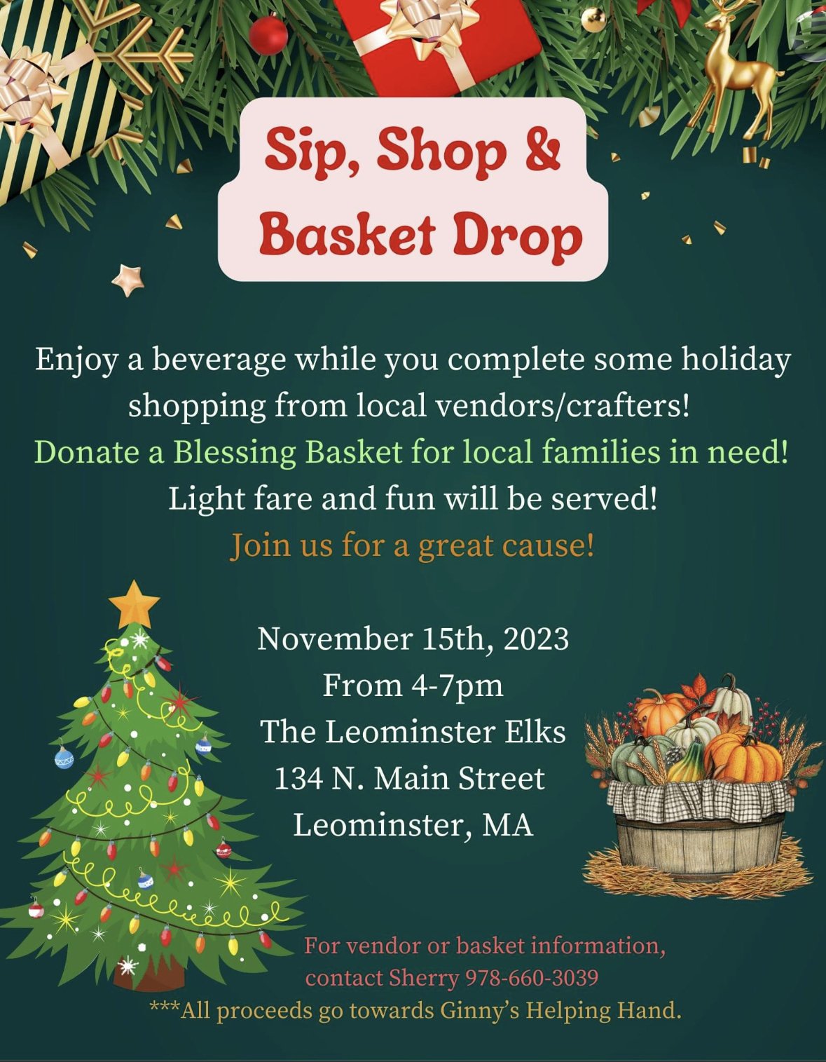 Sip, Shop, & Basket Drop