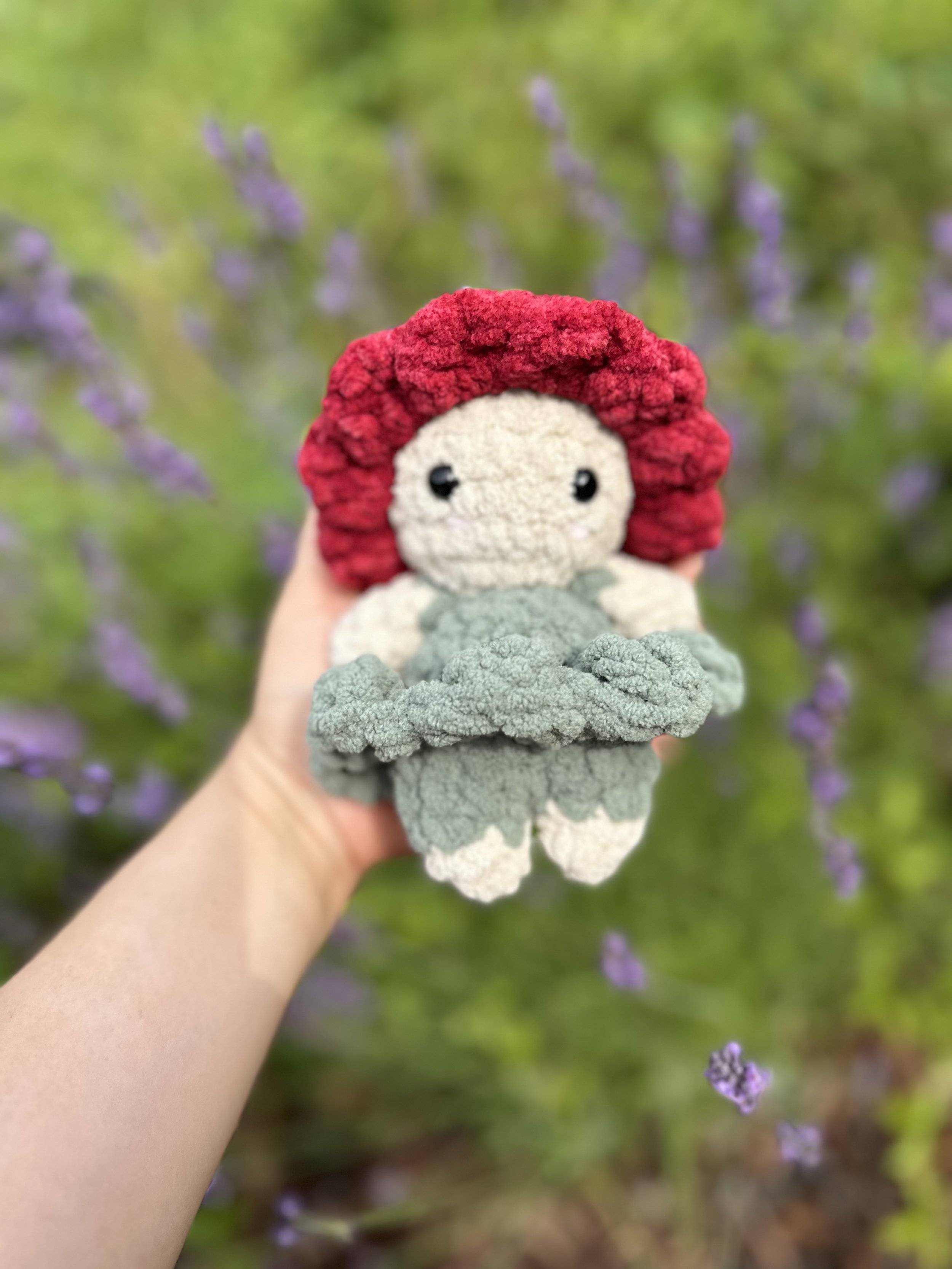 Rosy Red Garden Flower Sprite