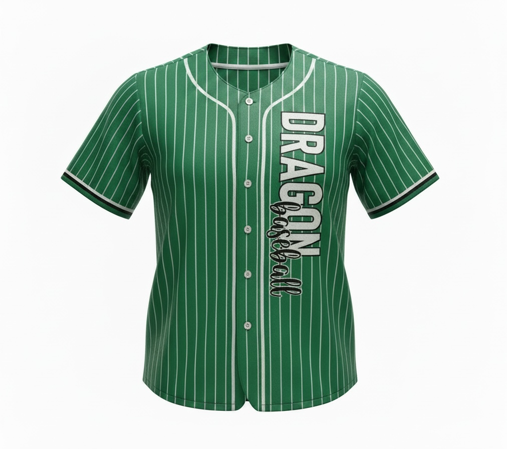 Green Pinstripe Glam Jersey