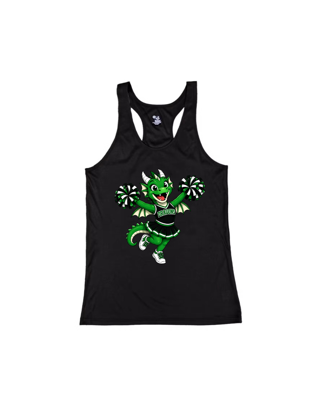 Black Tank with Darcie the Dragon