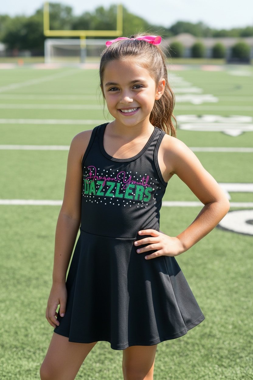 Black DYD Logo Athletic Dress