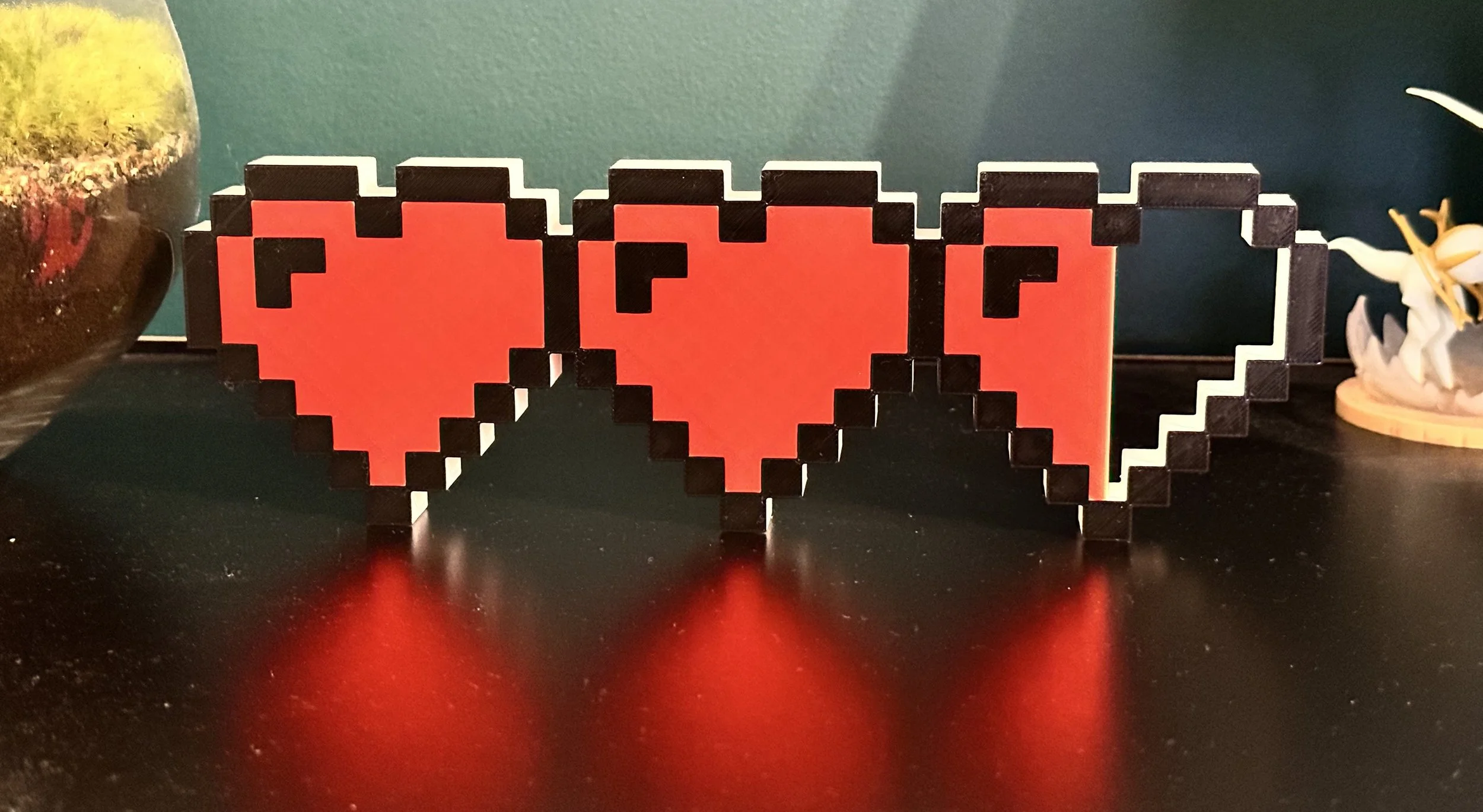 Retro Gaming Life Bar - Hearts