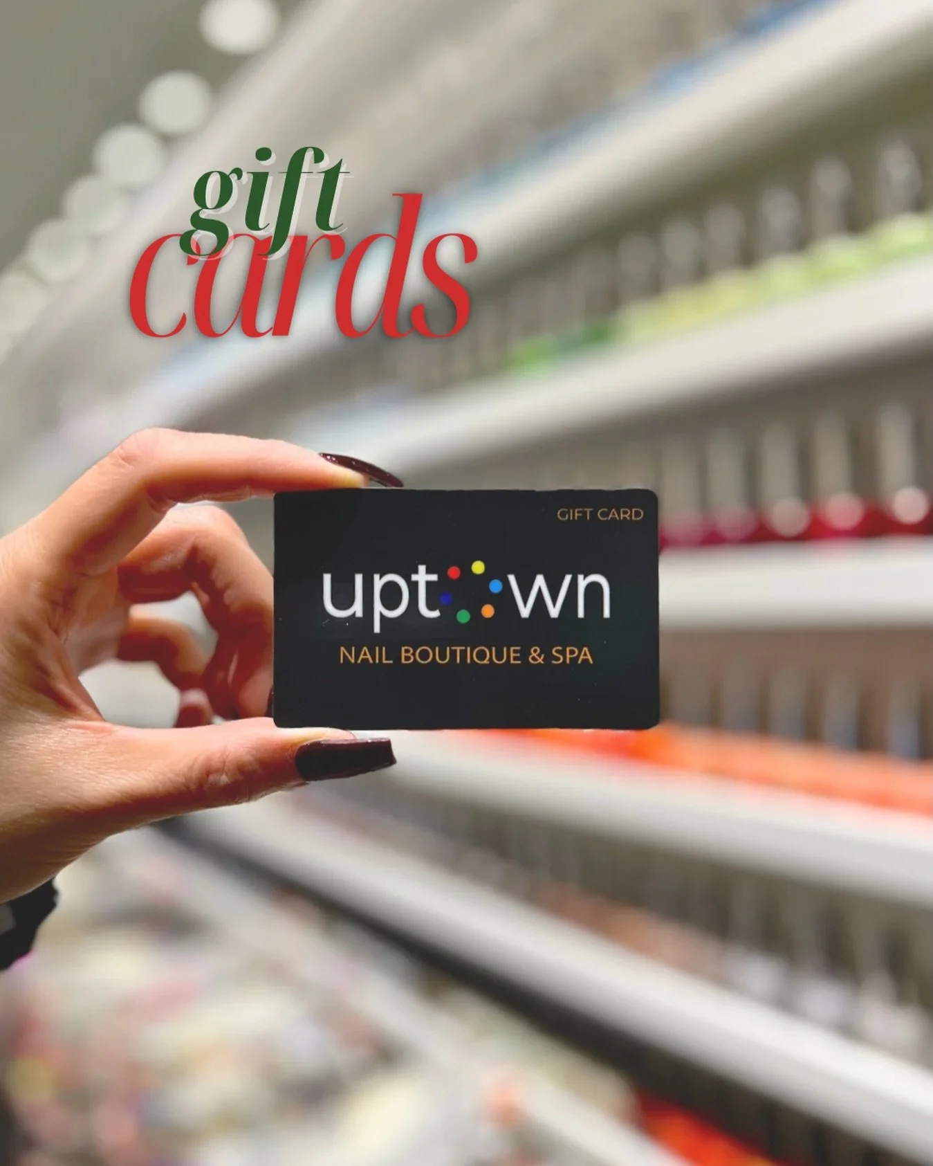 Still looking for the perfect Christmas gift? 🎄✨ Treat your loved one to a little self-care with a gift card to their fave place! 💅🏼

Don&rsquo;t be shy, send this post as a hint 👀😉

Stop by to purchase! If you are unable to come in-person, plea