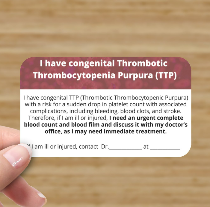 cTTP Patient Card