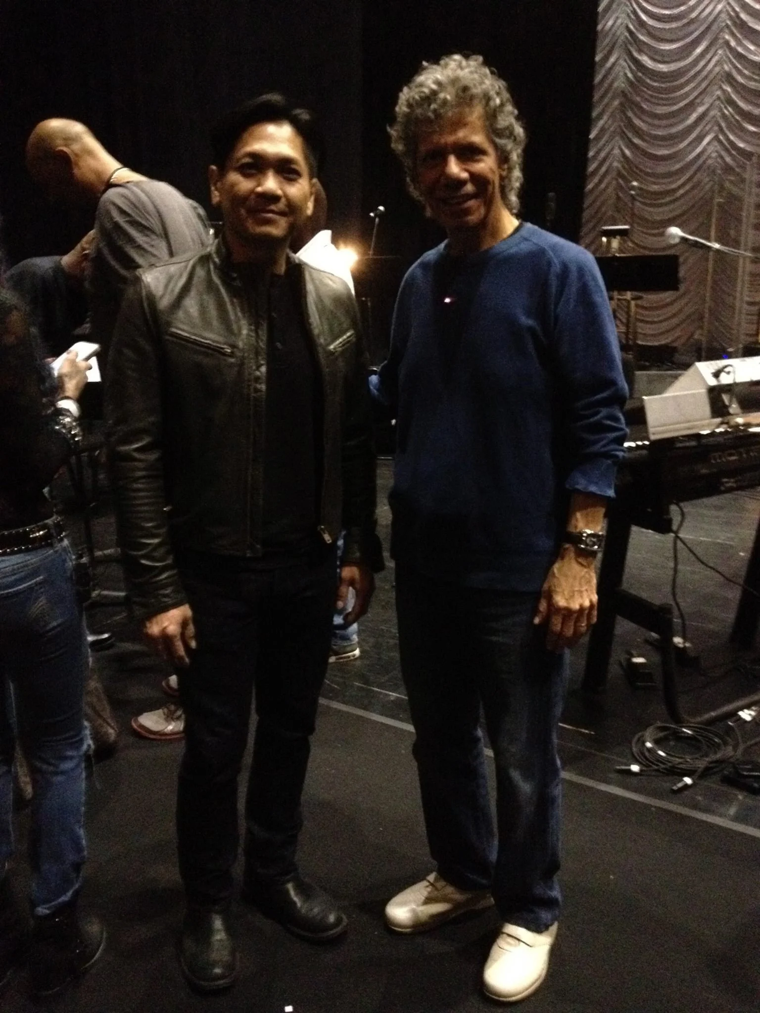 Thanh with Chick Corea at Microsoft Concert Hall.