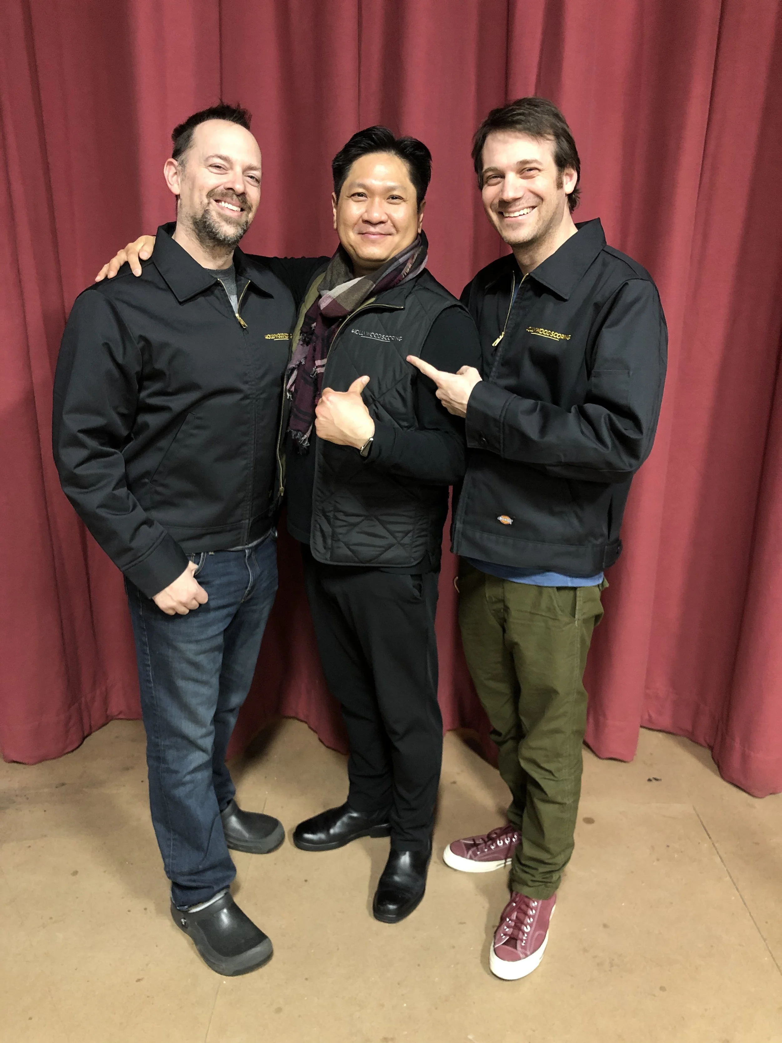 Thanh with Hollywood Scoring friends, Adam Michalak and Noah Gladstone.