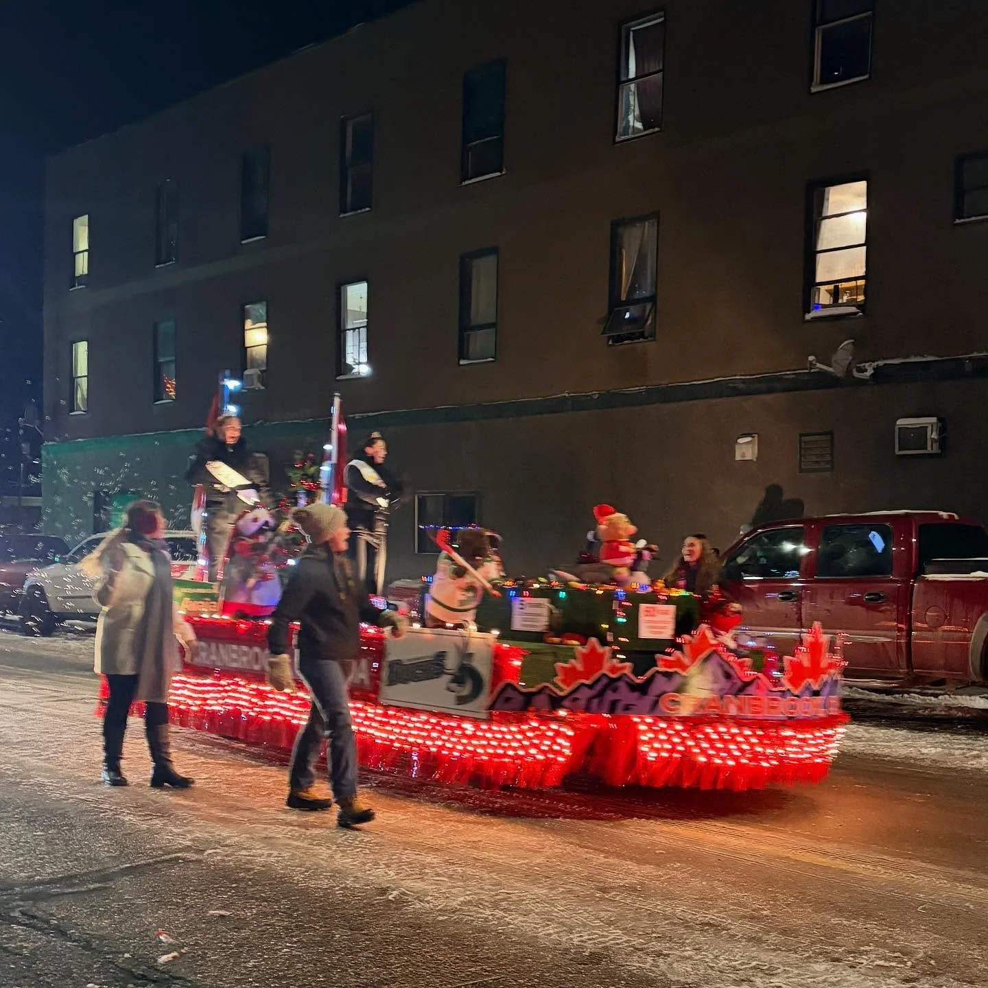 So great to see so many people lining the parade route tonight! Merry Christmas everyone!