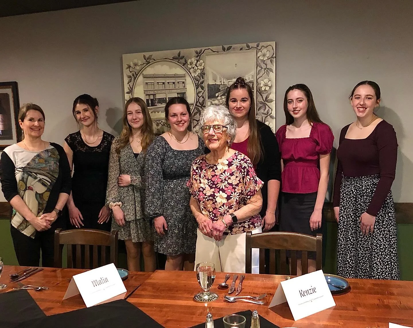 Special thanks to Mrs. Gartside and Mrs. Penner for the awesome etiquette session! And, a huge shout out to Heidi and her team at @theheidout for the care, hospitality and amazing tips. We will never look at our forks, peas or a cherry tomato quite t