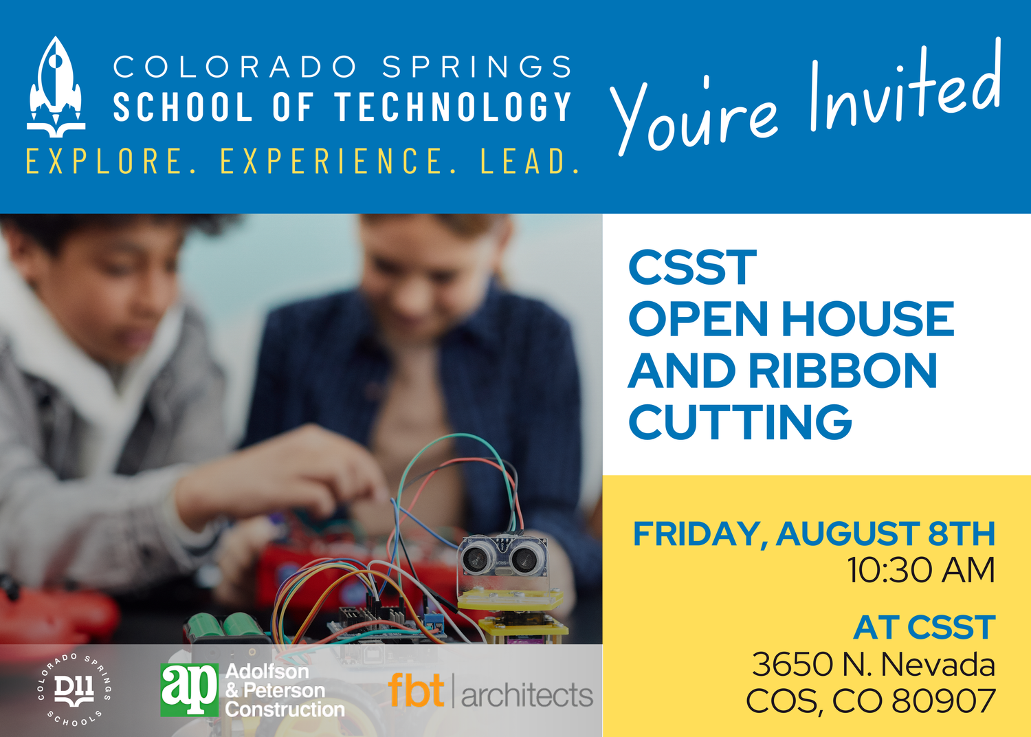 Colorado Springs School of Technology Join Us Today