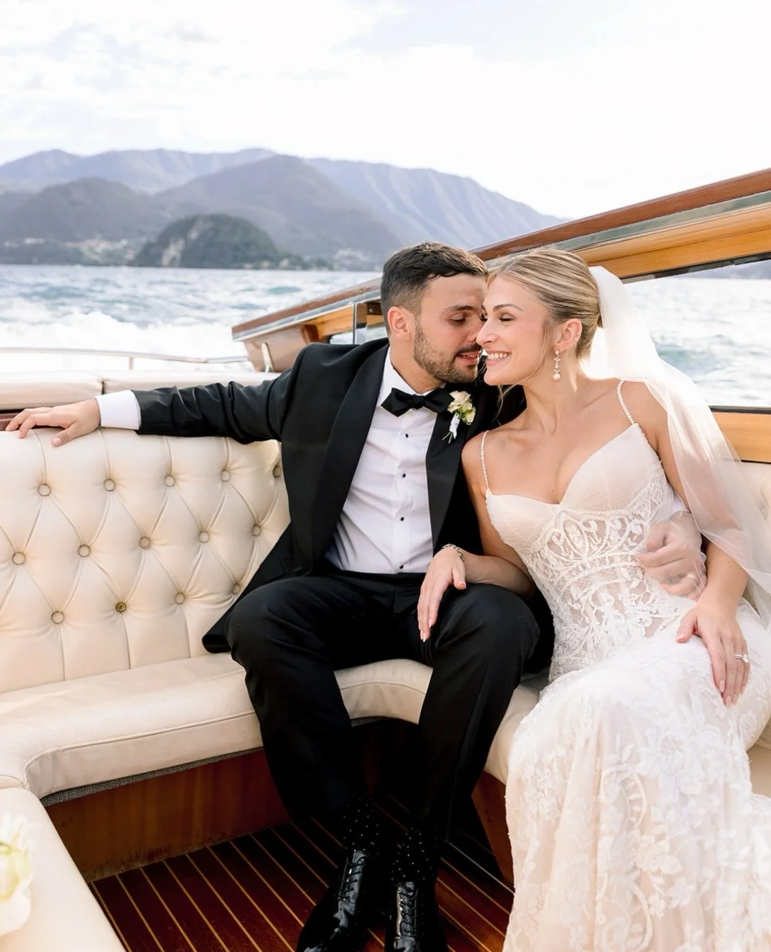 @alexis_louisos &amp; Lucas, on Lake Como.

A summer celebration at Villa Cipressi &mdash; white florals, black tie, a boat ride across the lake, and dinner under crystal chandeliers.

Modern romance, with an Italian backdrop.

Design &amp; Planning 
