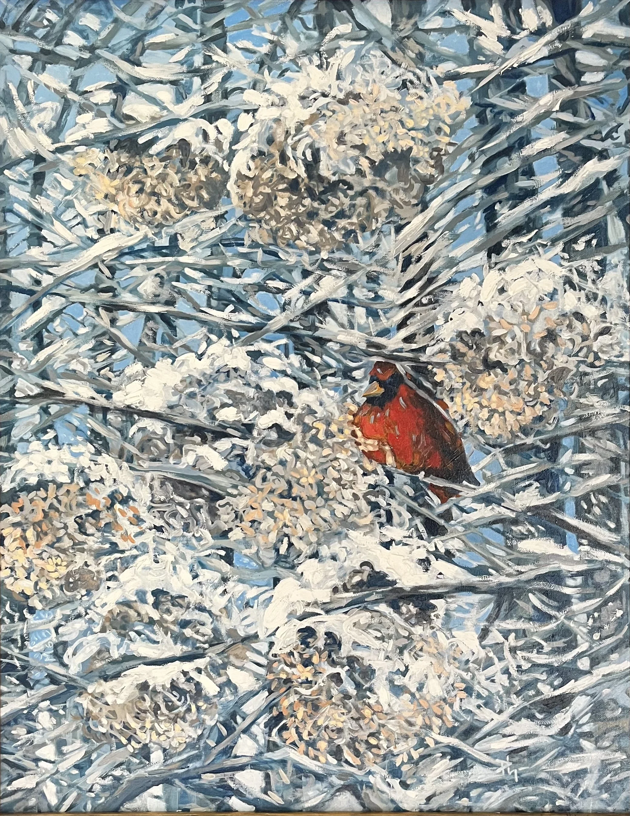 Snow Day; Oil, 22″x 28″, SOLD