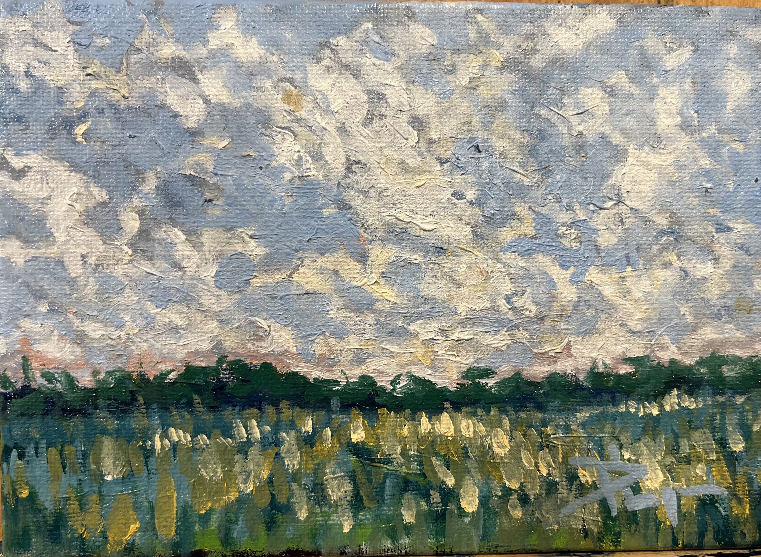 Farmer's Field; Granville, Ohio; Oil, 5″x 7", $55