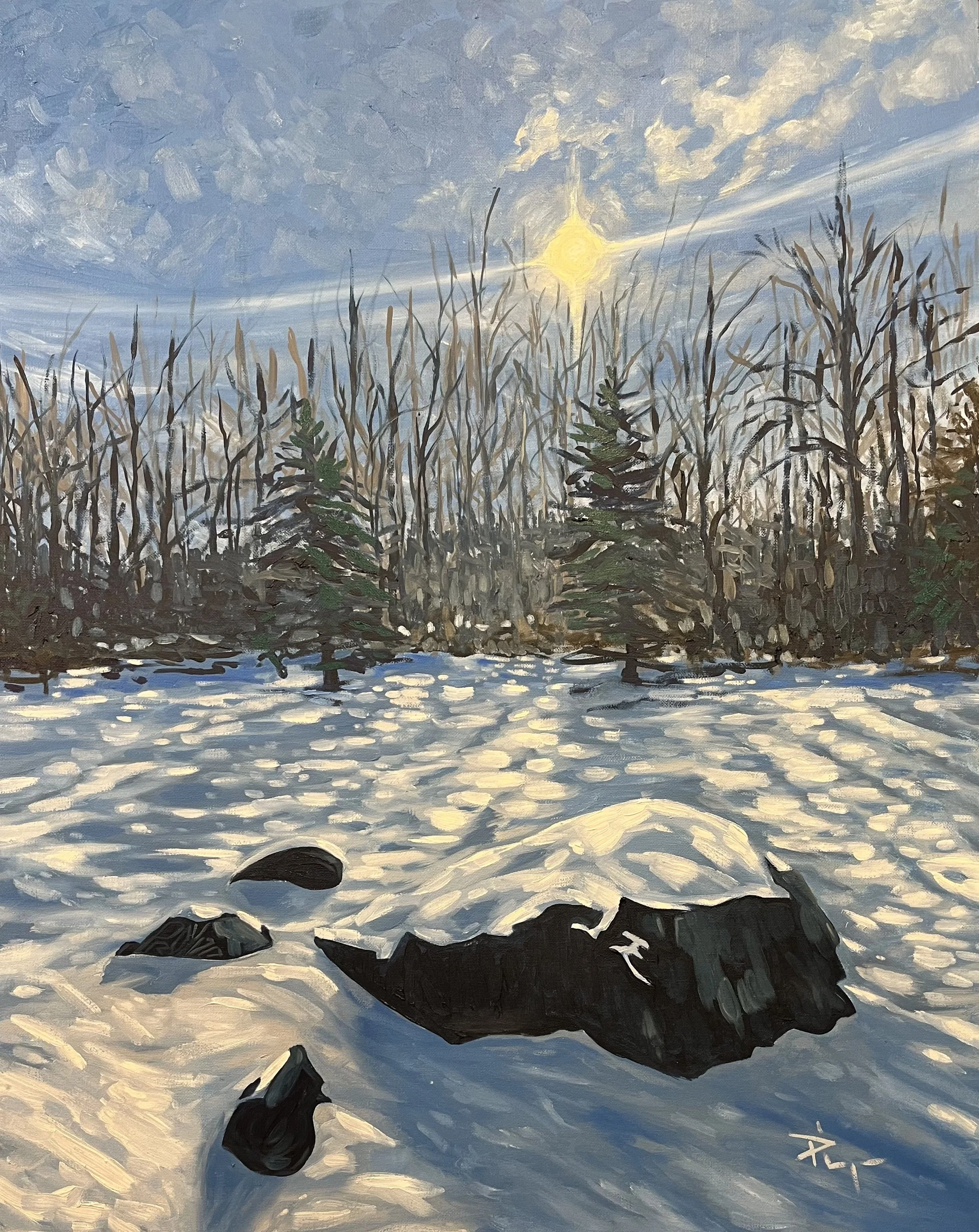 Loyalty's Quiet Light; Oil, 30″x 24″, SOLD
