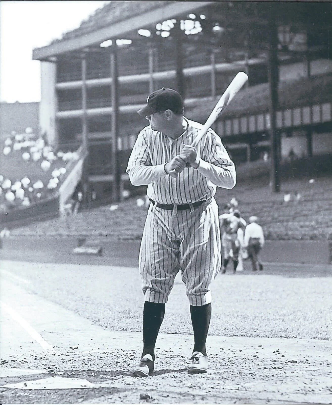 Babe Ruth Action Shot Babe Ruth’s Mythical Called Shot — Peanuts & Crackerjack