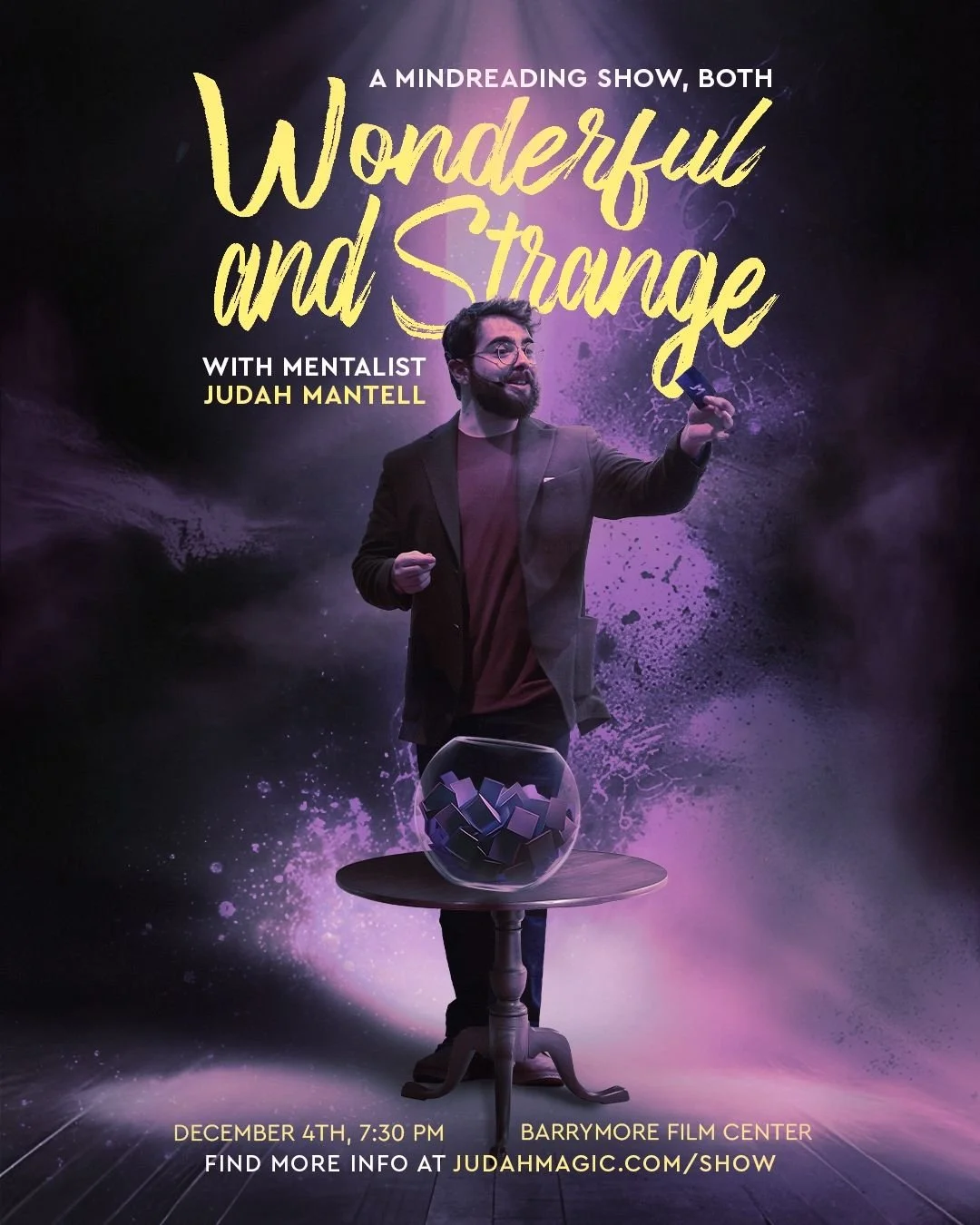 A Mind Reading Show Both Wonderful and Strange with Mentalist Judah Mantell