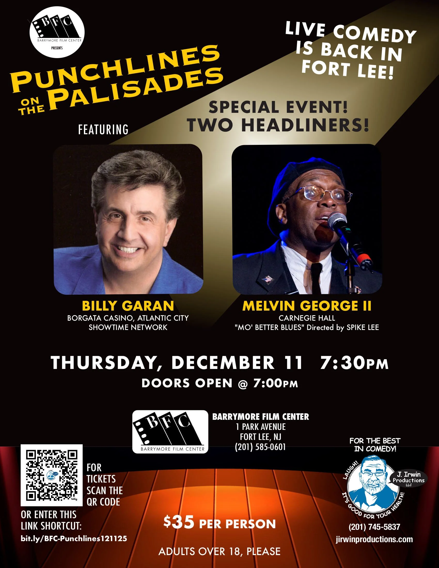 Punchlines on the Palisades: Comedy Night at BFC 