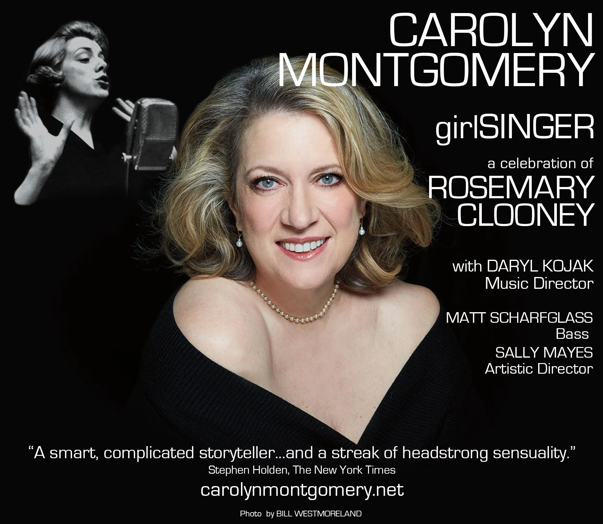 Carolyn Montgomery's "girlSINGER, A Celebration of Rosemary Clooney"