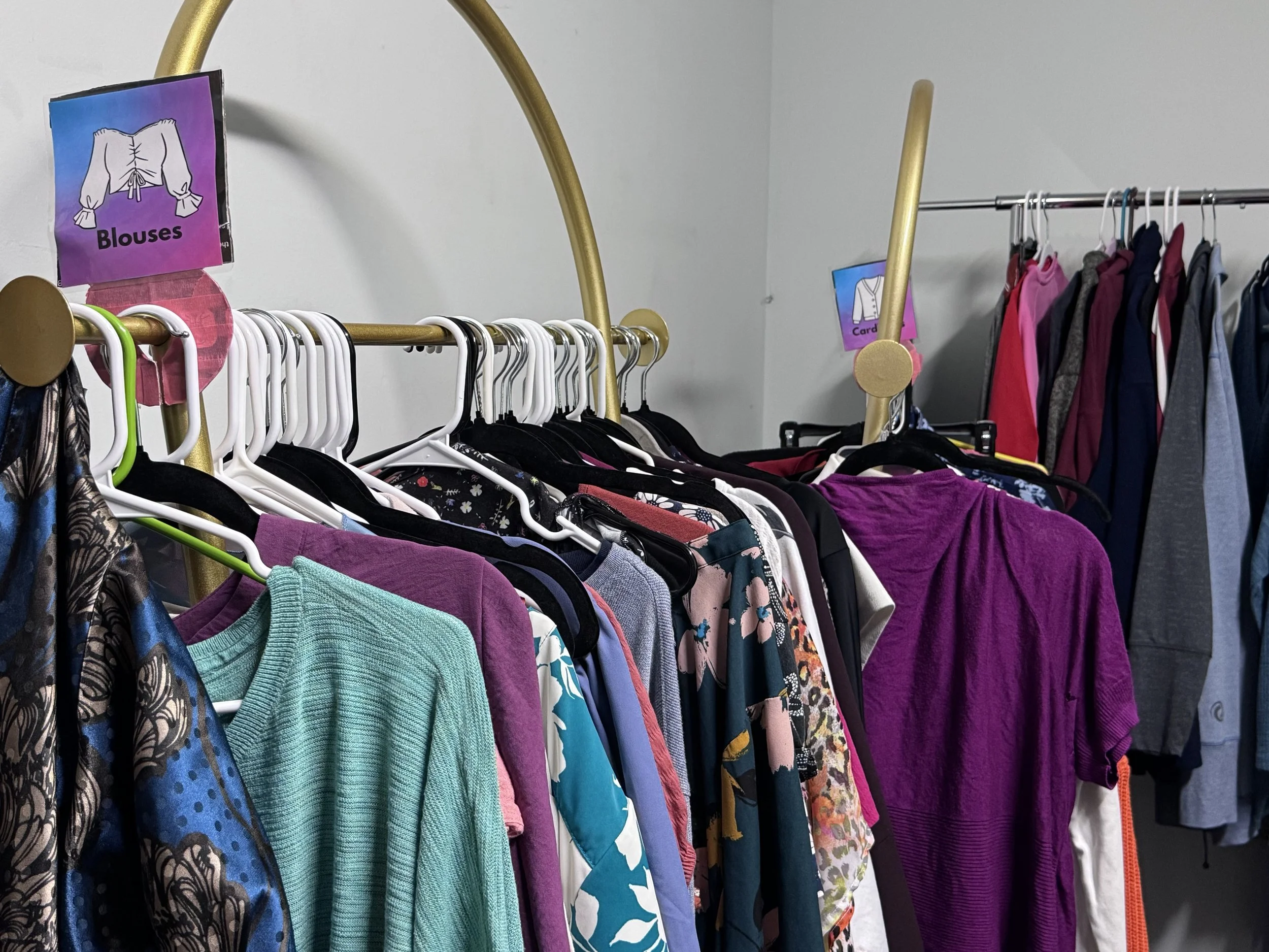 Clothing Closet: Access clothing that feels comfortable and affirming.