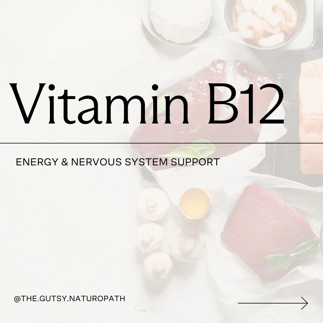 ✨ Vitamin B12: The Ultimate Energy Booster &amp; Hormone Helper ✨

Did you know Vitamin B12 plays a huge role in keeping your nervous system and hormones balanced? It&rsquo;s a key player in maintaining energy, supporting gut health, and even protect