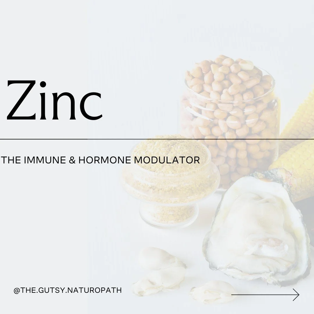 Zinc: The Immune &amp; Hormone Modulator 🦠✨

Zinc plays a crucial role in your gut and hormone health, but it often flies under the radar. Here&rsquo;s why this essential mineral is a must-have in your diet:

🔹 Gut Barrier Function &ndash; Zinc hel