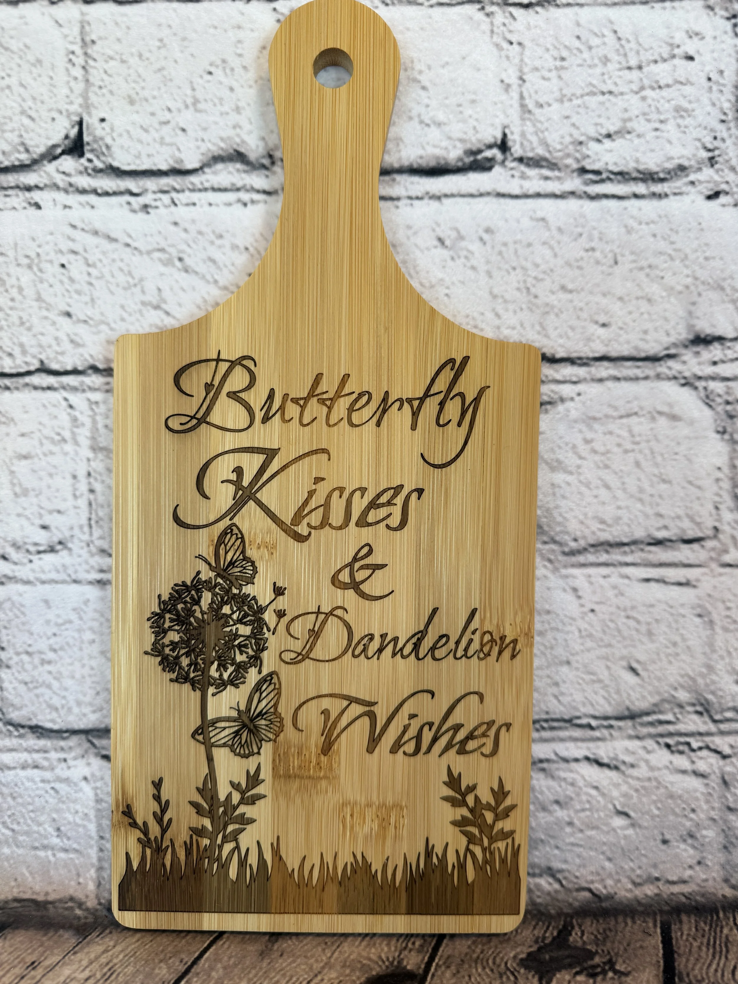 Small Bamboo boards laser engraved with various Themes