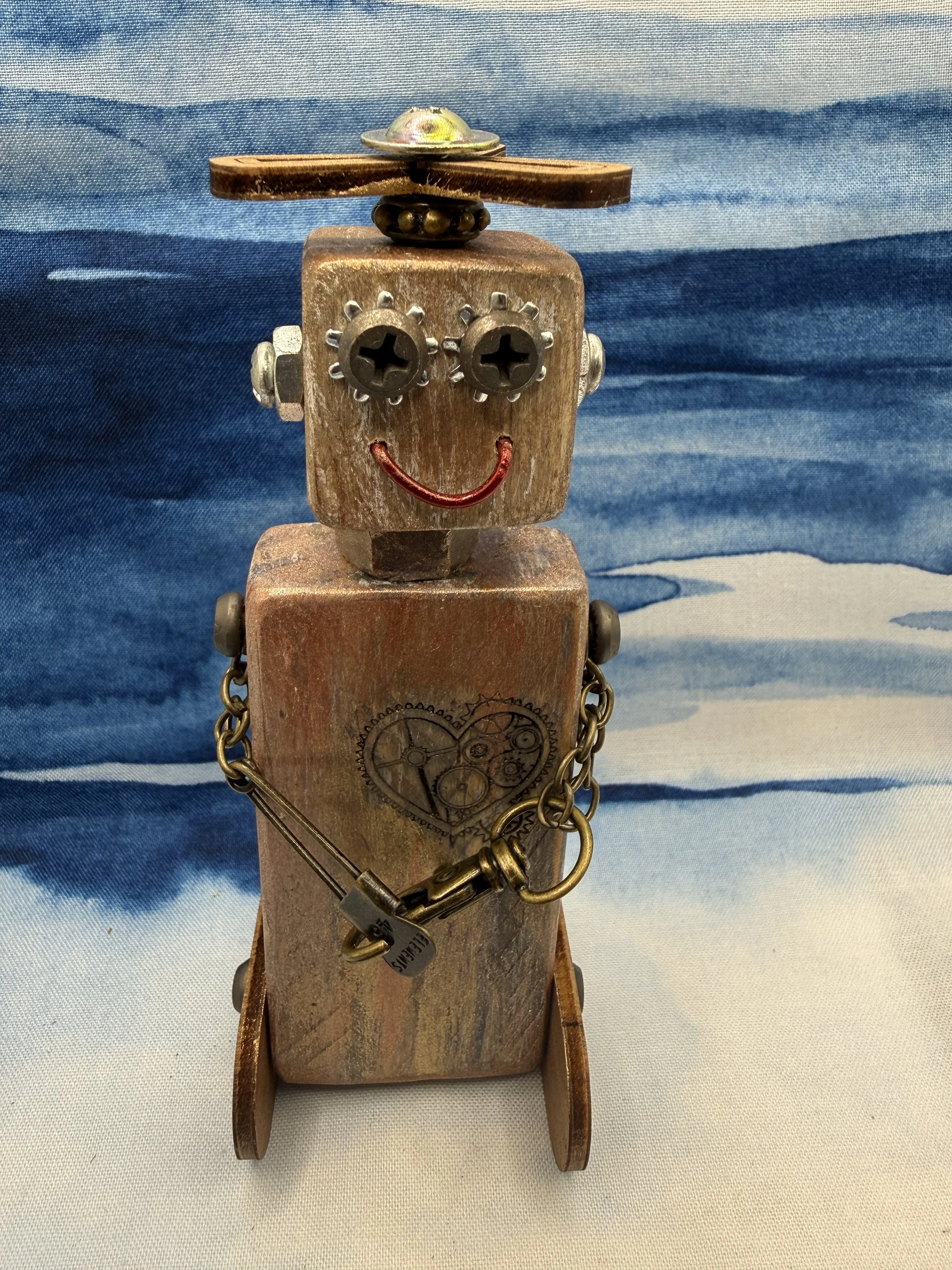 Howdy my name is Fred, Bob’s my best wooden Robot Buddy