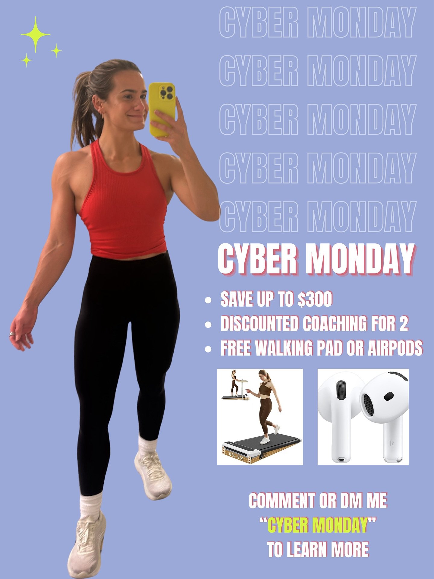 Biggest sale of the year is here ✨🌈💥🤸&zwj;♀️🛍️🪩❤️&zwj;🔥🎁

I&rsquo;ve been training clients since 2018 &amp; this time of year brings 2 types of clients: 
➡️ people who see this as the BEST time to get started because they want support through 