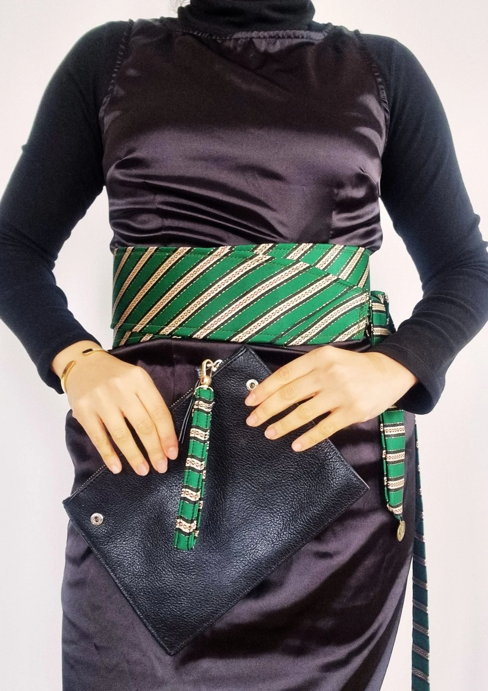 Handmade Saya Silk Belt with Matching Keychain