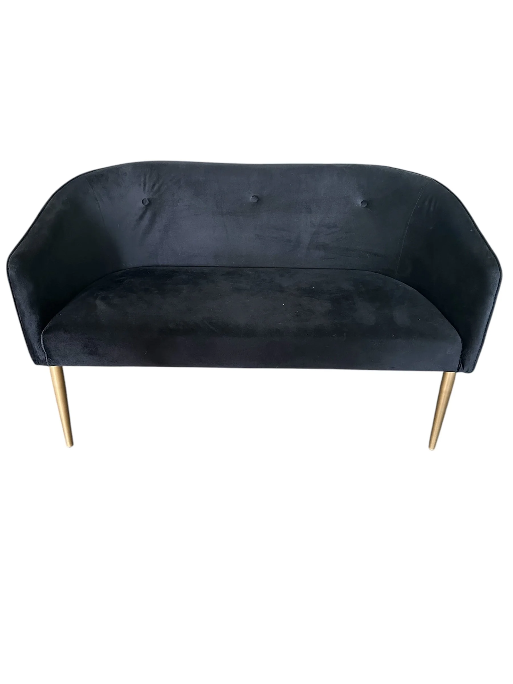 BELLA BLACK LOVESEAT $50