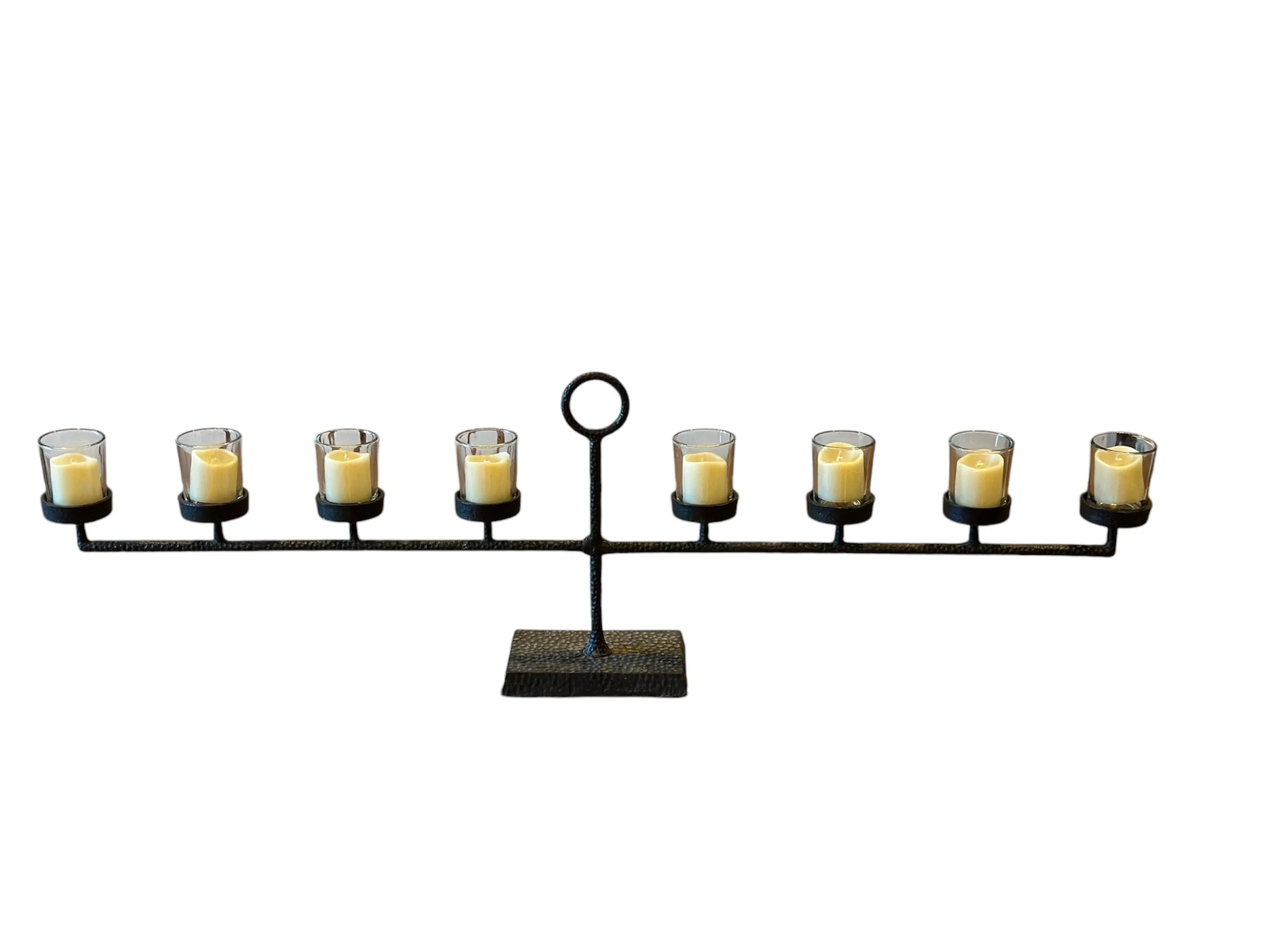 BLACK METAL CANDELABRA $5.00
