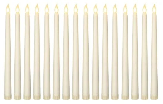 IVORY FLAMELESS TAPER CANDLES (batterie not included)
$1.00 each