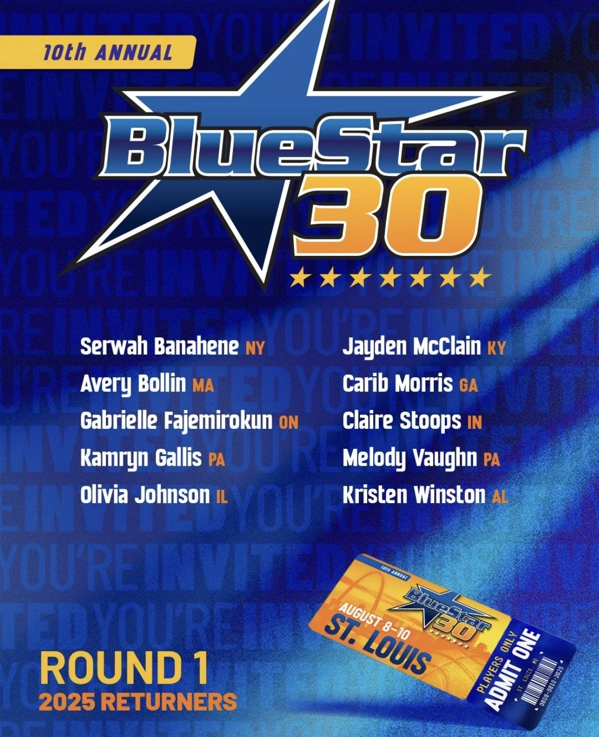 10th Annual Blue Star 30 Camp