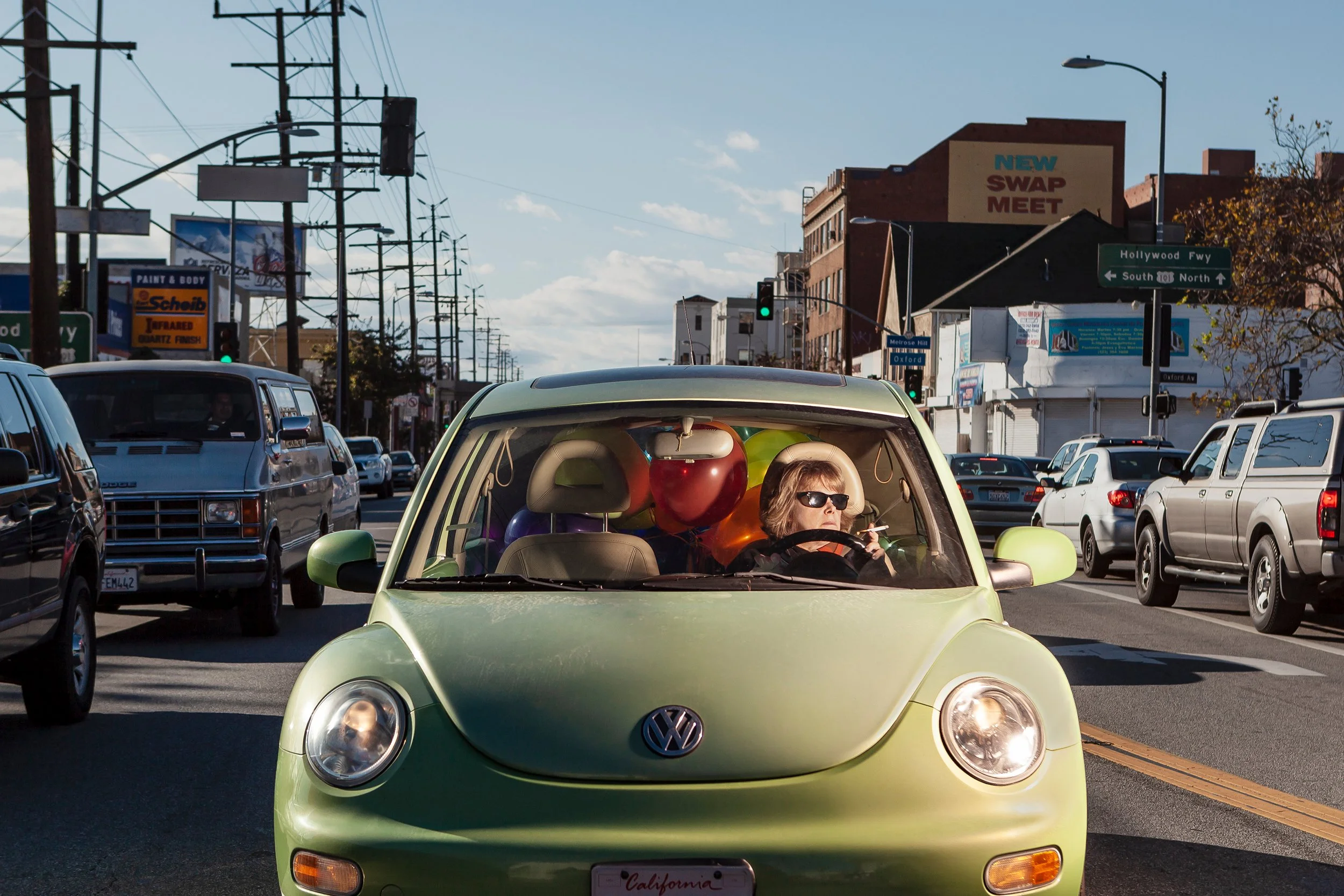 Car Culture - Green Volkswagen, East Hollywood - 2010