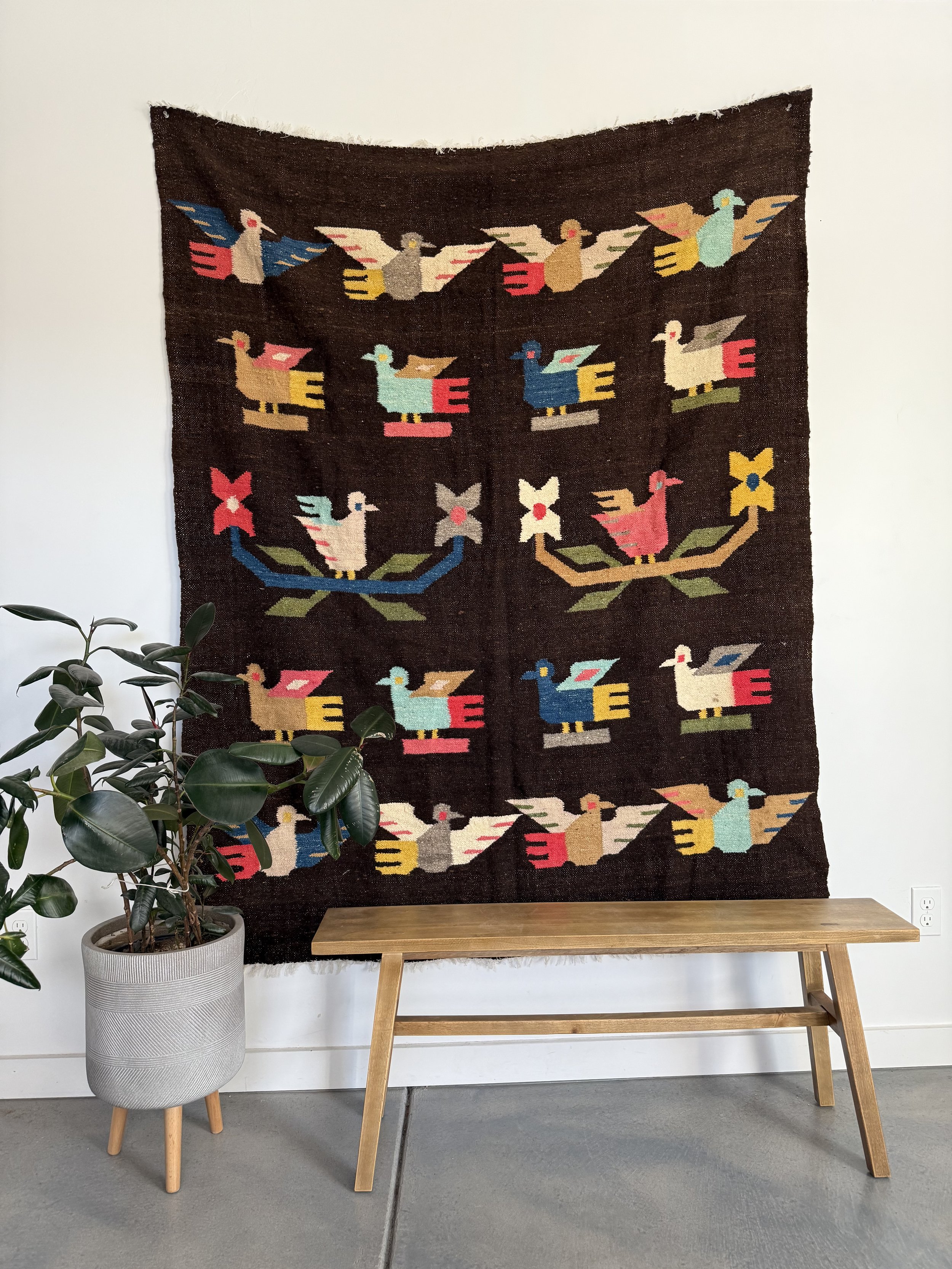 South American Bird Tapestry