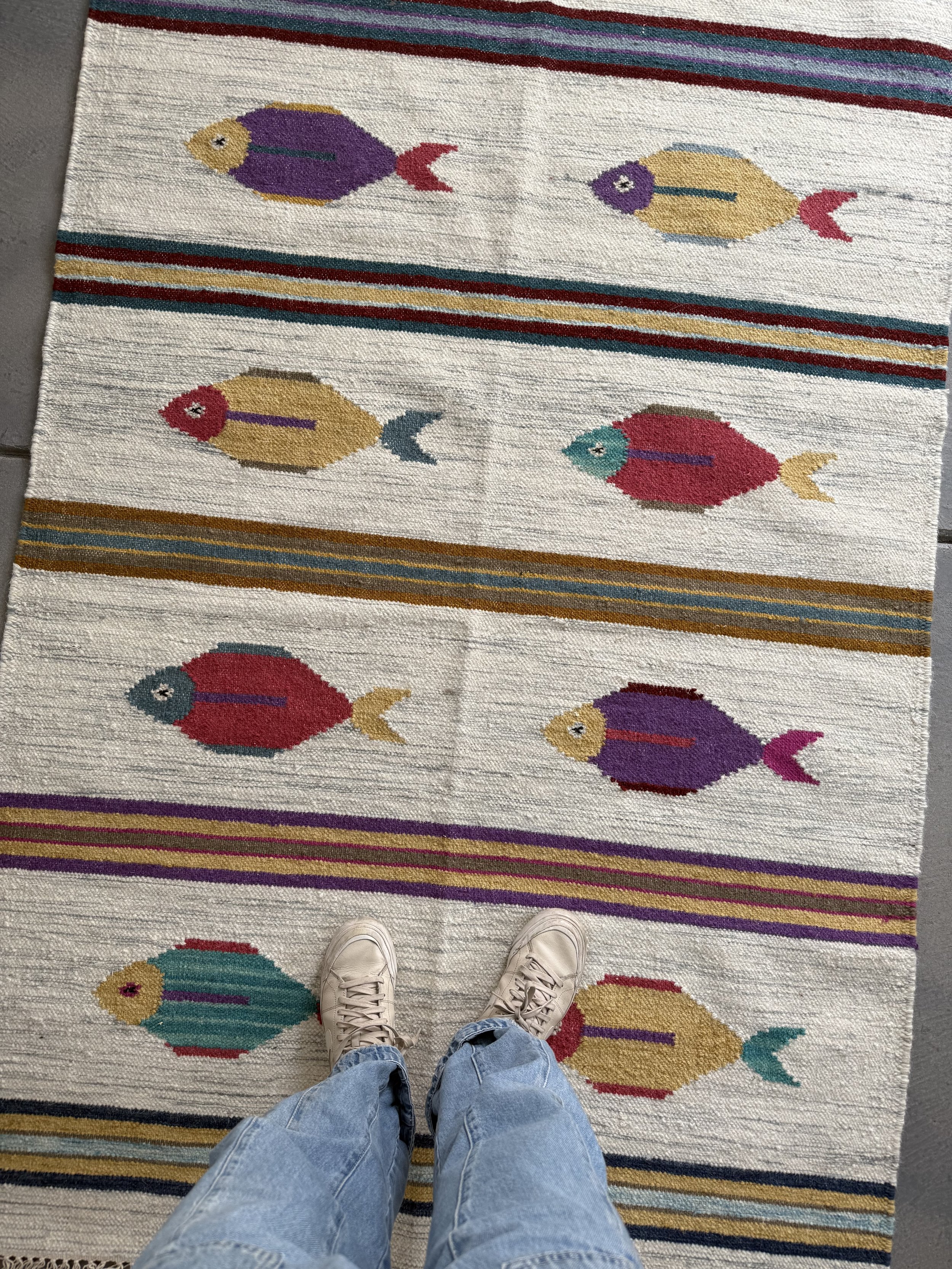 4'2 x 6'1 Fish Rug