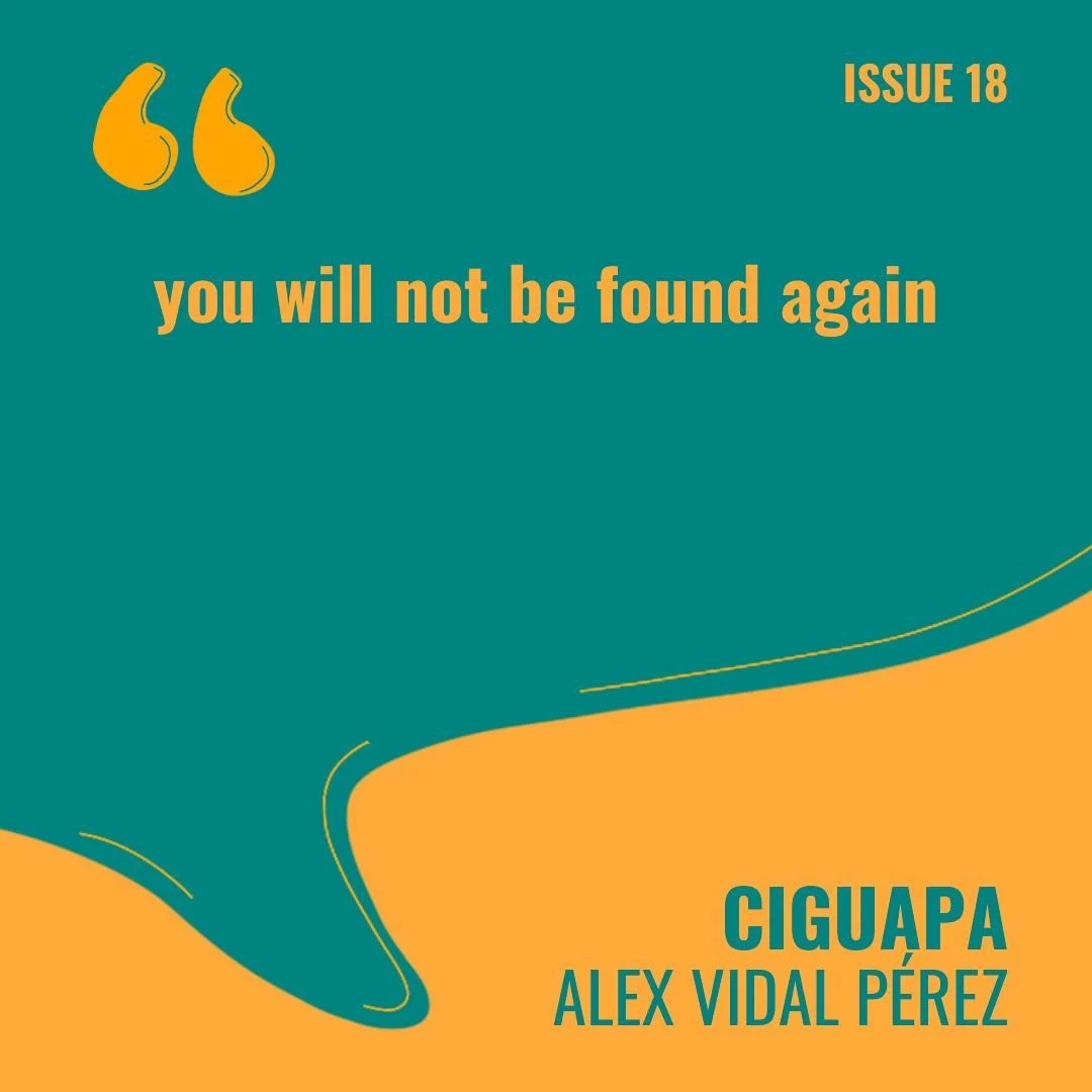 Sneak peek from Issue 18 - &ldquo;Ciguapa&rdquo; by Alex Vidal P&eacute;rez!! 🔍

Come see more from Alex Vidal P&eacute;rez and others at Making Public this Tuesday at 7 pm in Stretansky Concert Hall! Hope to see you there!! 👀👀

#sanctuary #thesan