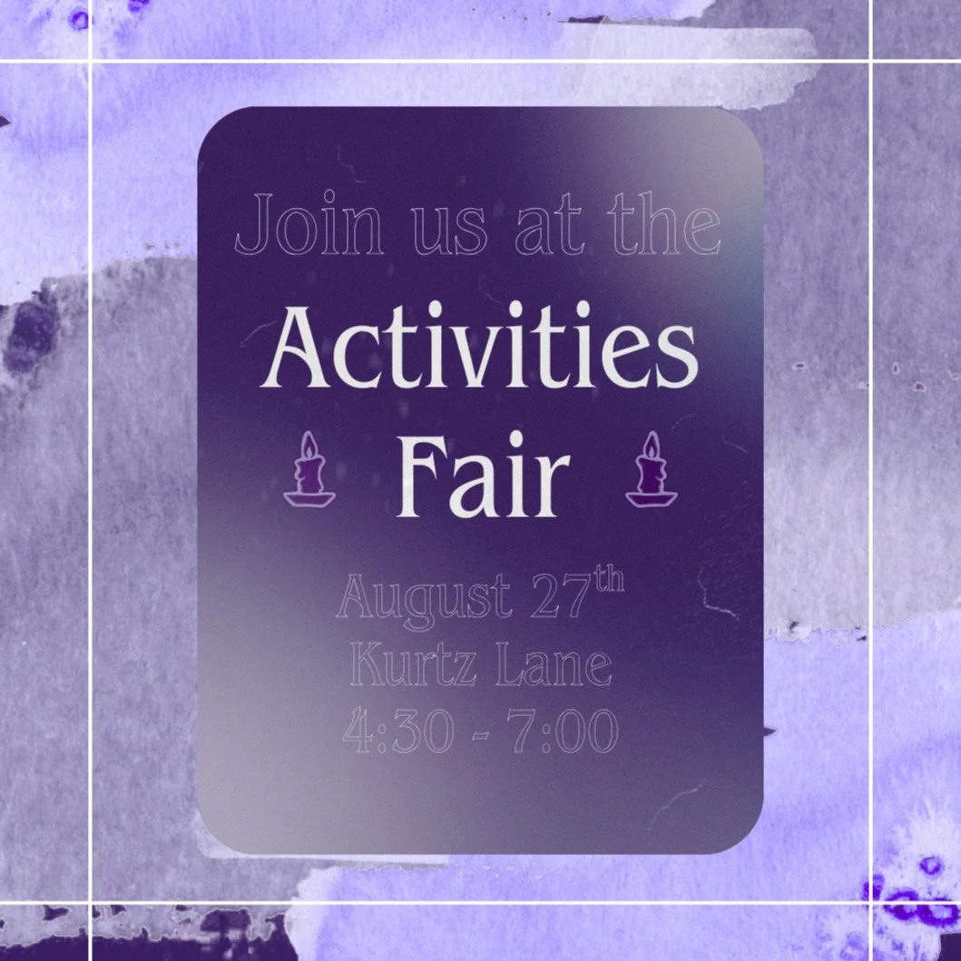 Join us today at the SU activities fair! We'll be tabling from 4:30 to 7:00 on Kurtz Lane. Come find us for information about staff applications, magazine submissions, and merch from last year!