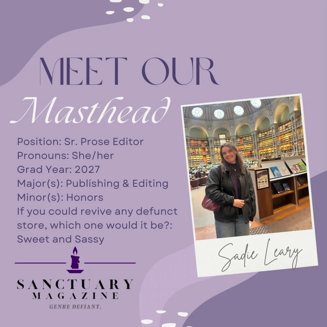 happy second week of masthead posts! today we have our prose department, including sadie, francis, and hannah! happy thanksgiving break!