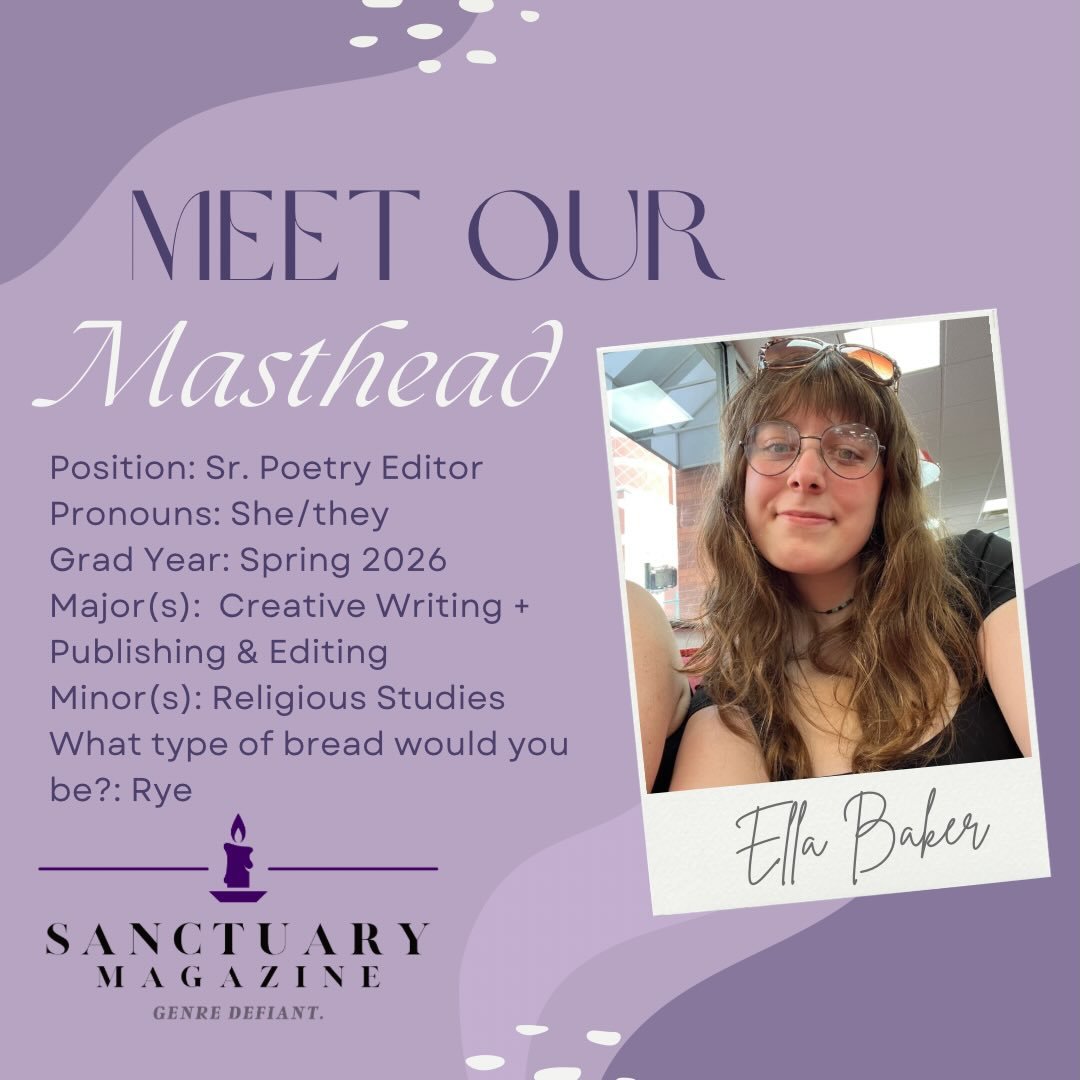 this masthead post is all about our poetry editors, ella and caitlyn! just a reminder that our reading board applications close TONIGHT at 11:59 pm!