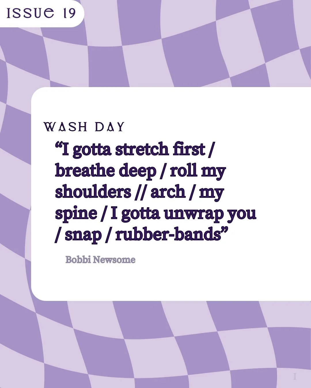 Love being able to bring you all snippets of our next issue yet again!

For the next 8 weeks, leading up to Making Public and the launch of Issue 19, we&rsquo;ll be bringing you sneak peeks from our accepted pieces!

This week&rsquo;s snippet is one 