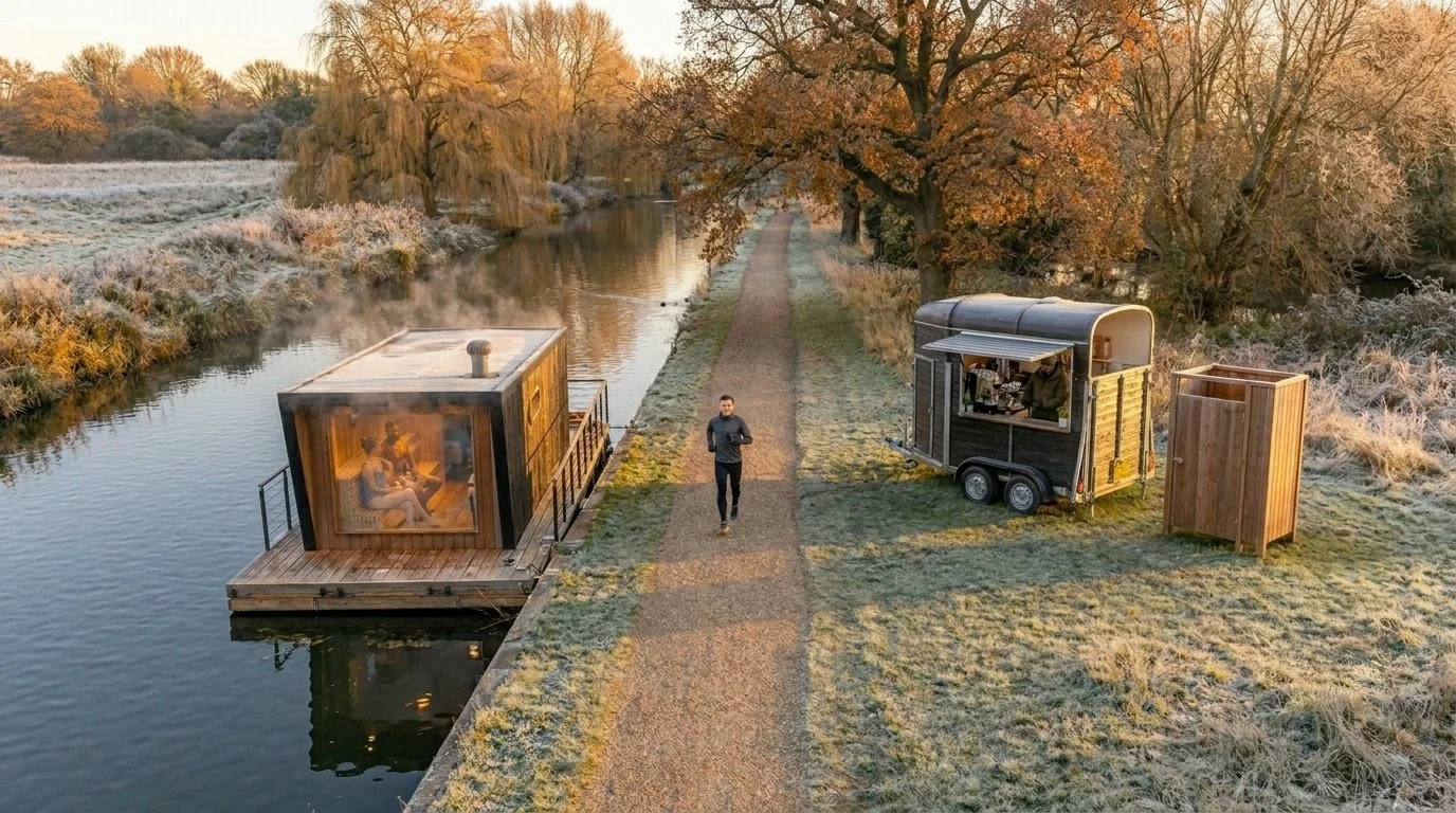 Henley Approves Waterpod Drift Floating Sauna