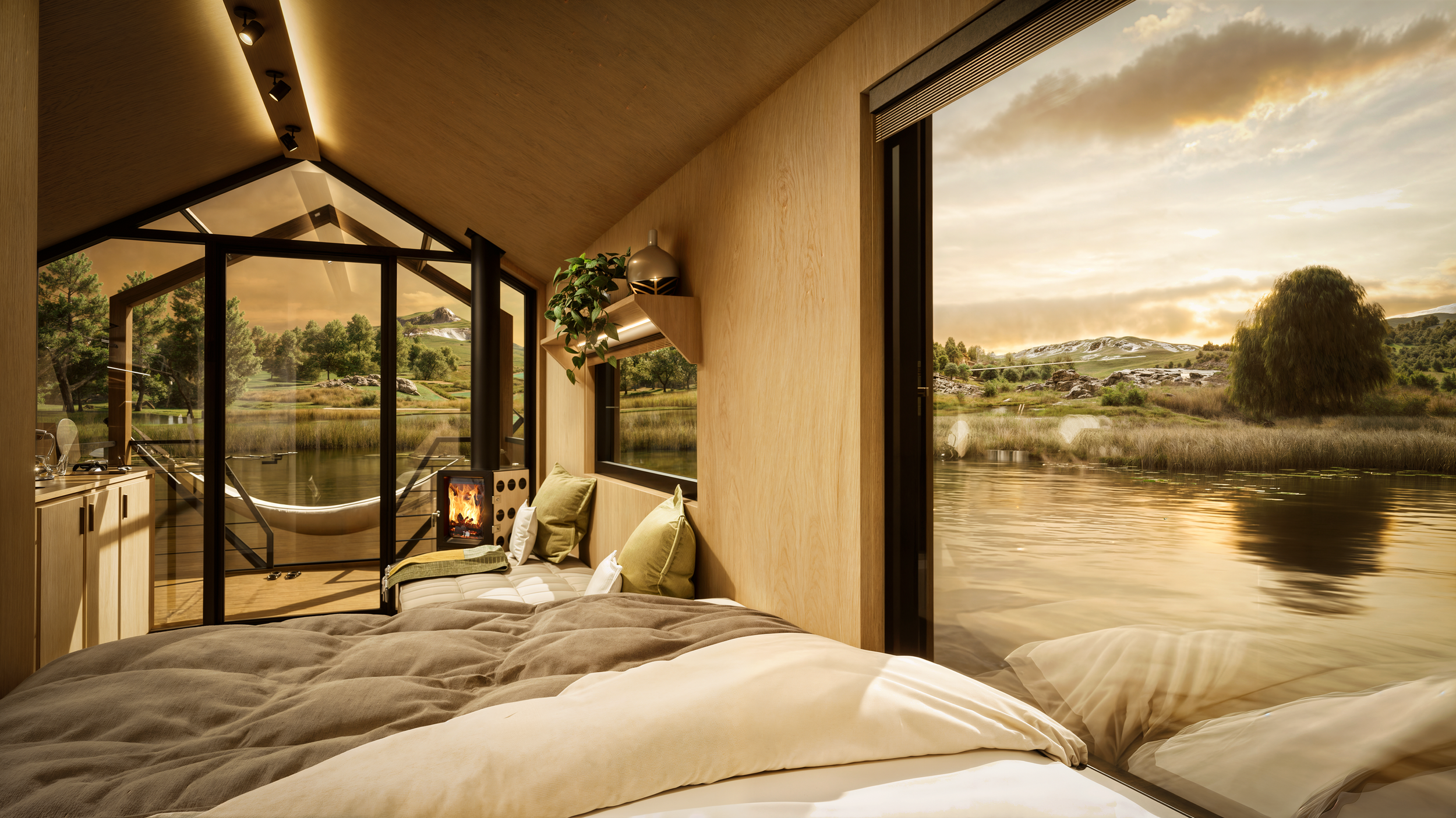 View from the king-size bed