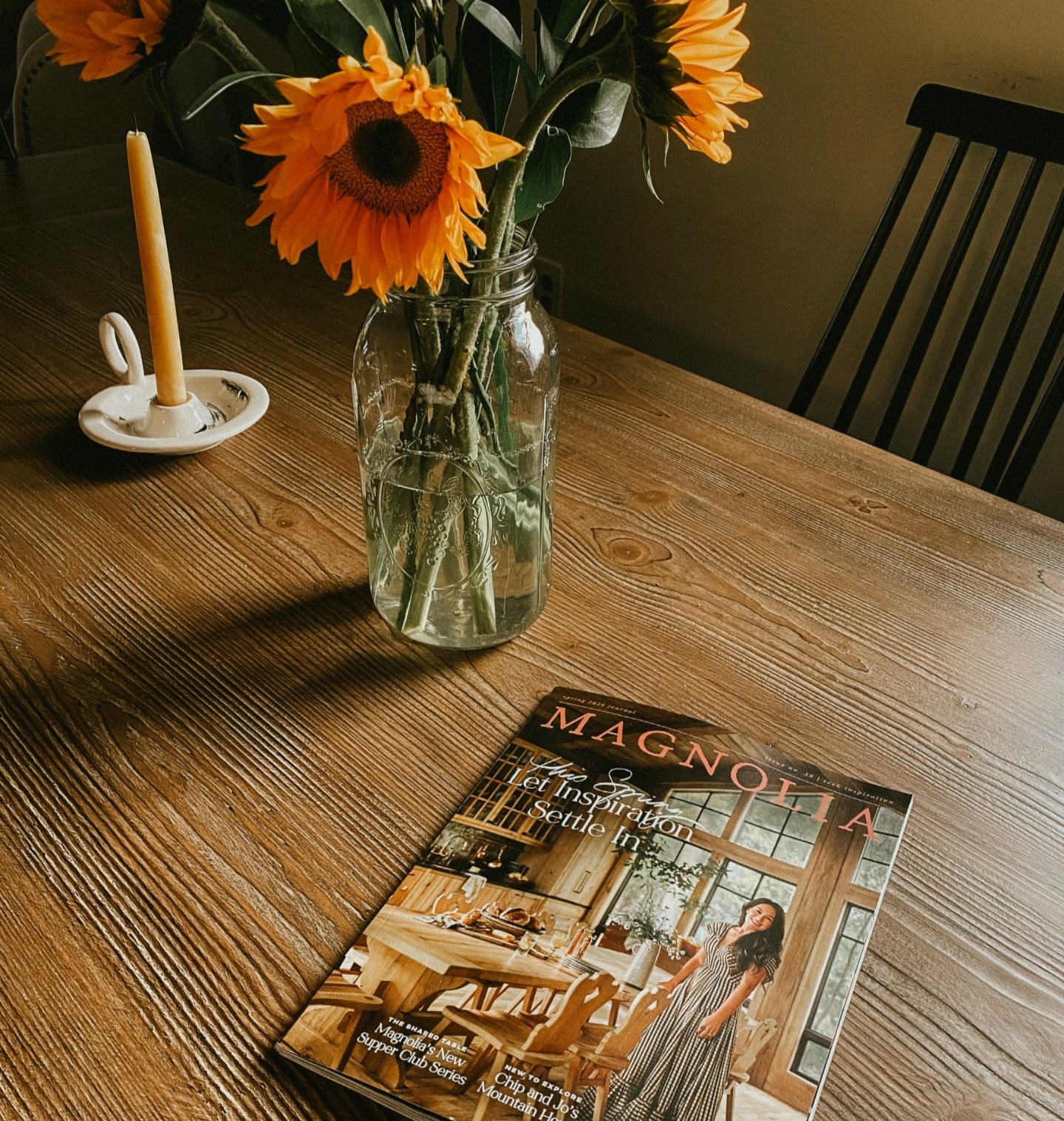 Just one of the many benefits of supporting the local school&rsquo;s magazine fundraiser!

I&rsquo;ll be drinking my morning coffee while reading the spring @magnolia journal &hearts;