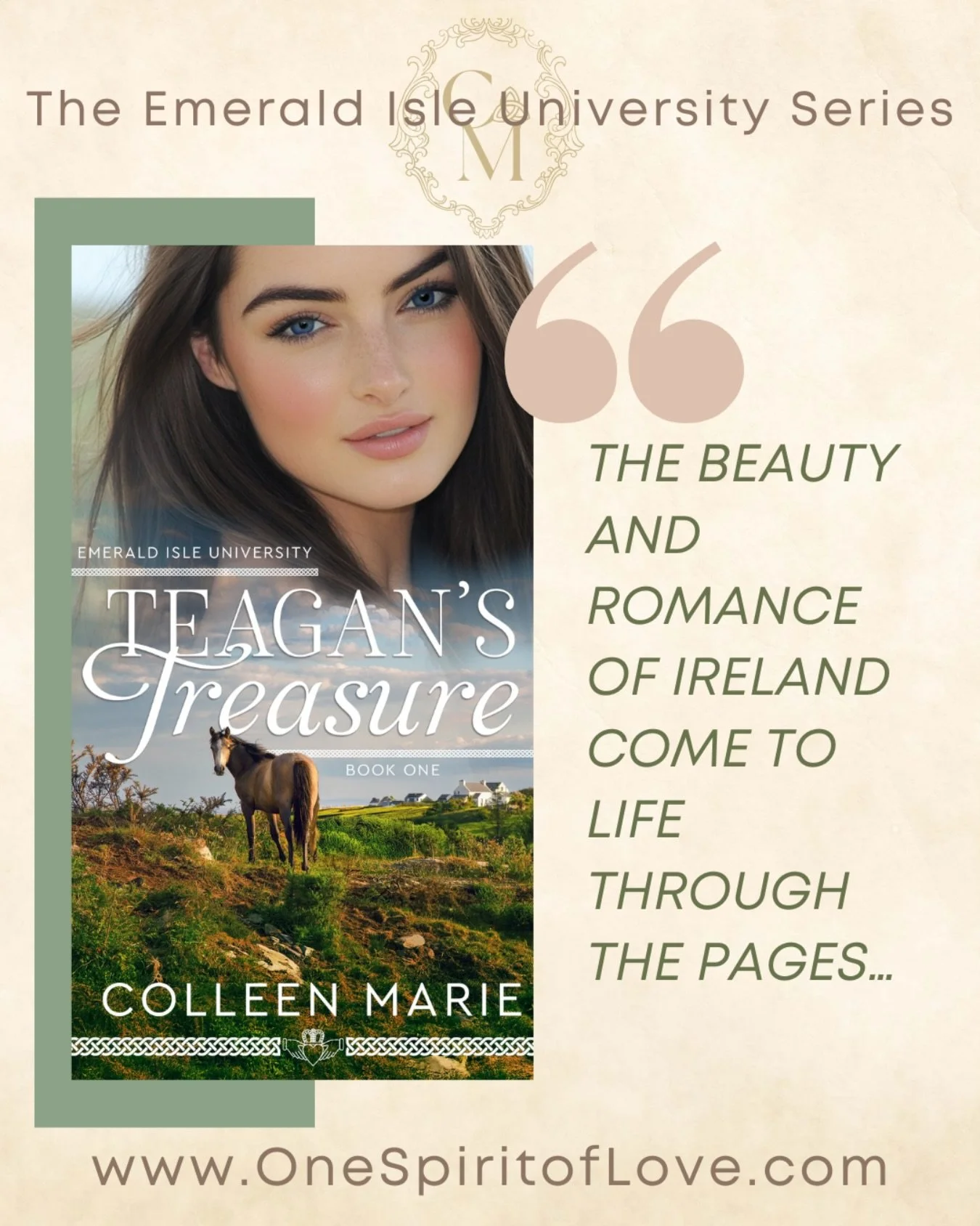 &ldquo;The beauty and romance of Ireland come to life through the pages&hellip;&rdquo; Leslea Wahl, author of the Finding Faith Series

The Emerald Isle University series weaves the stories of three sisters and their Adventures of faith,, self discov