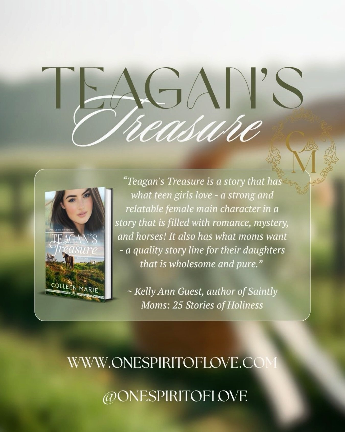 &ldquo;Teagan&rsquo;s Treasure is a story that has what teen girls love - a strong and relatable female main character in a story that is filled with romance, mystery, and horses! It also has what moms want - a quality story line for their daughters 